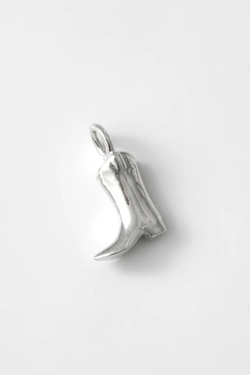 Wolf Circus Mini Cowboy Boot Charm / Sterling Silver