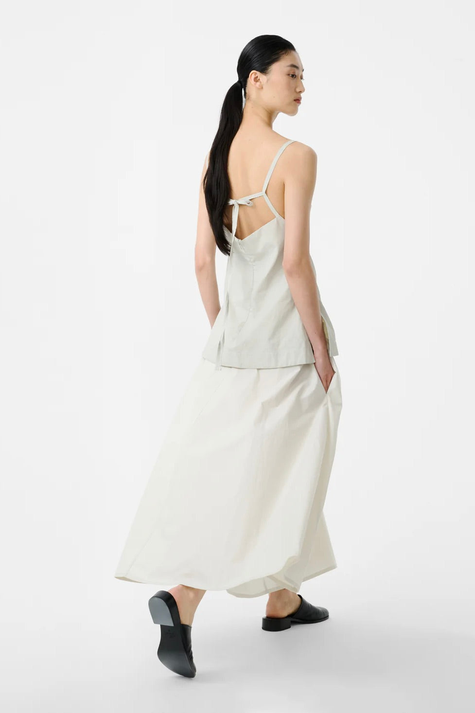 Studio Nicholson Raddle Apron Top / Bone