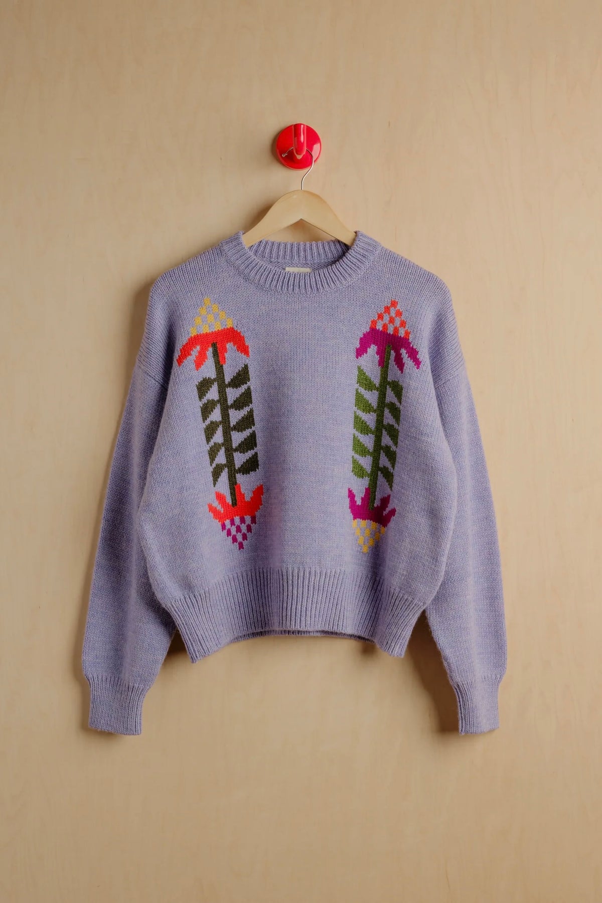Cone Flower Sweater / Lilac