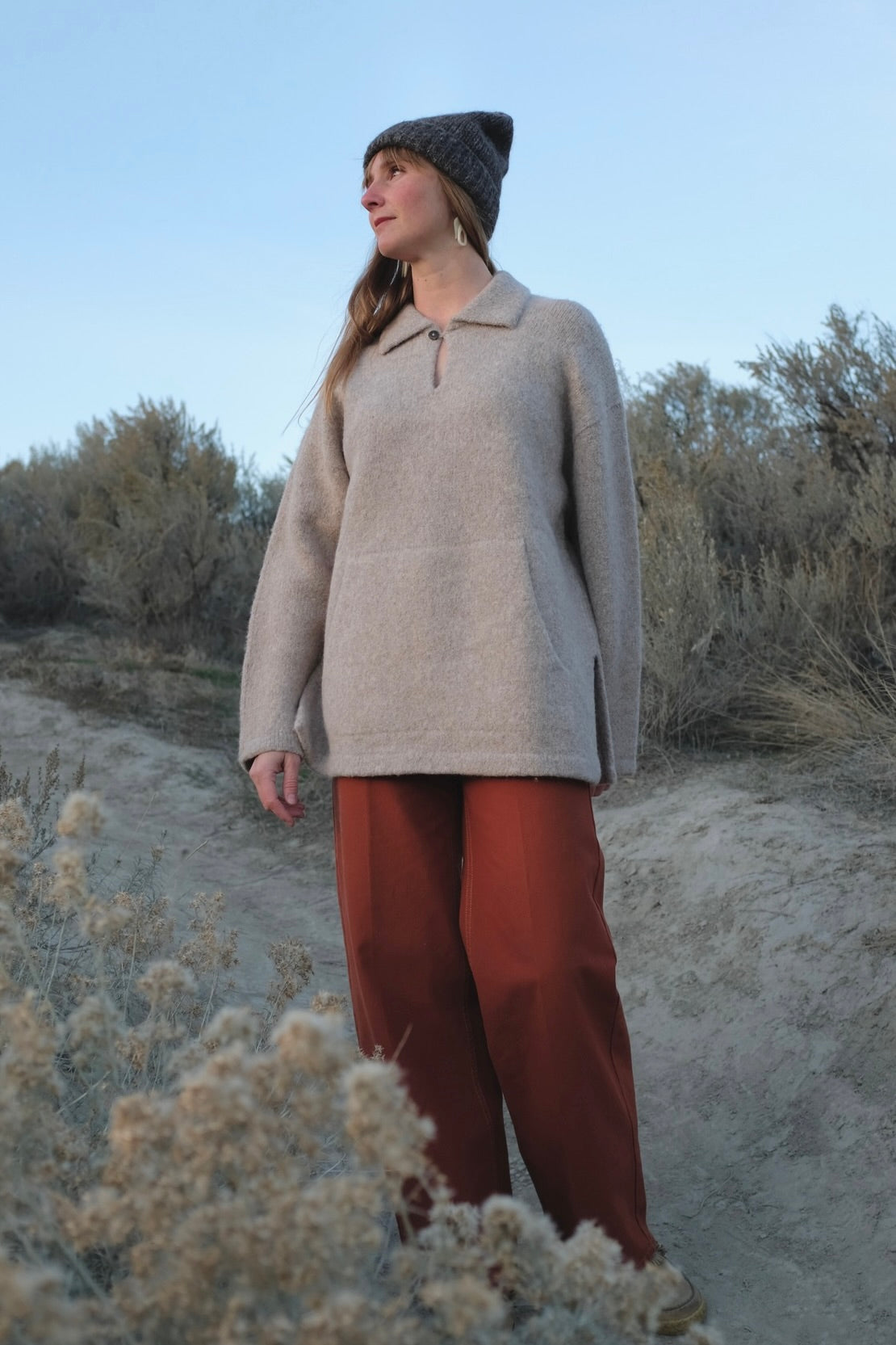 Bare Knitwear Stanley Pullover Caramel Alpaca/Wool