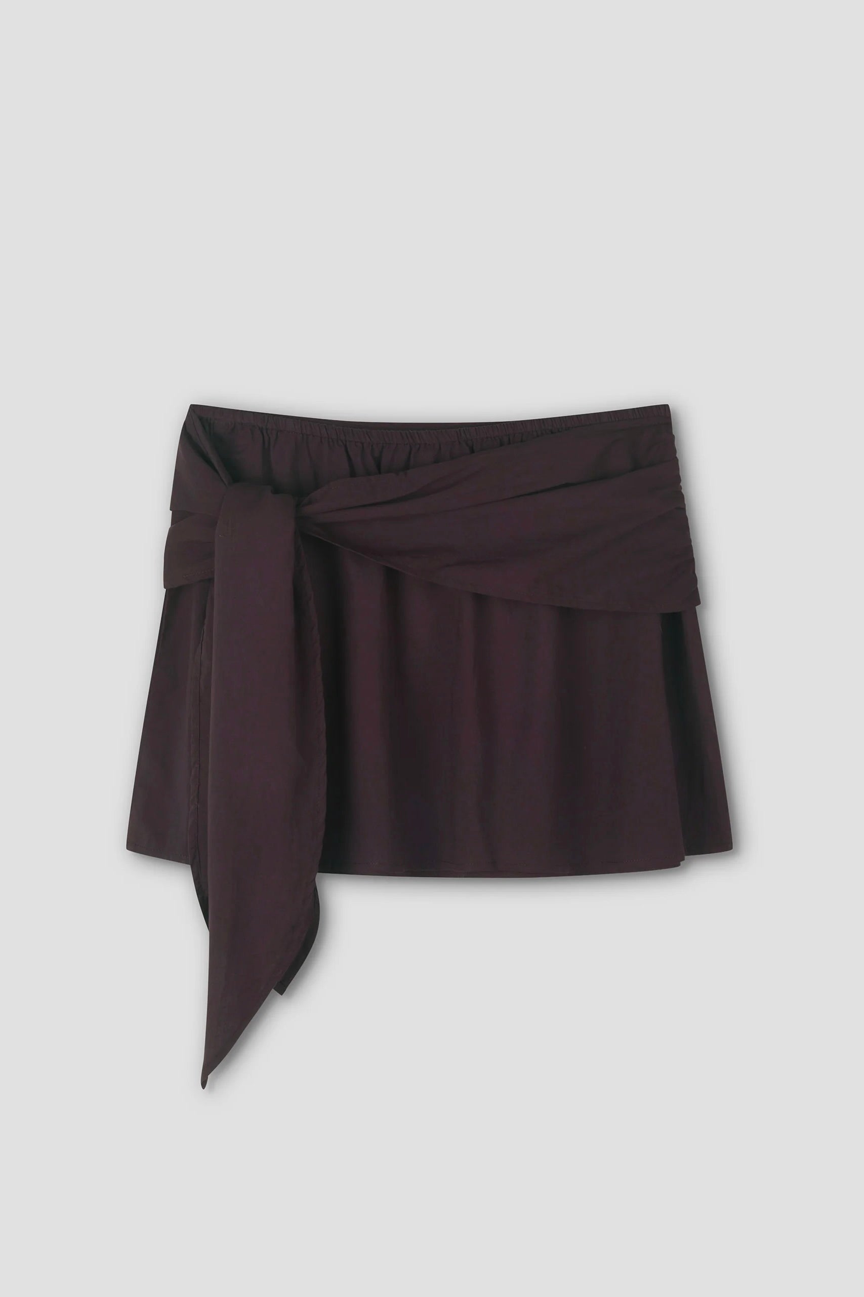 Deiji Belted Skirt / Wine