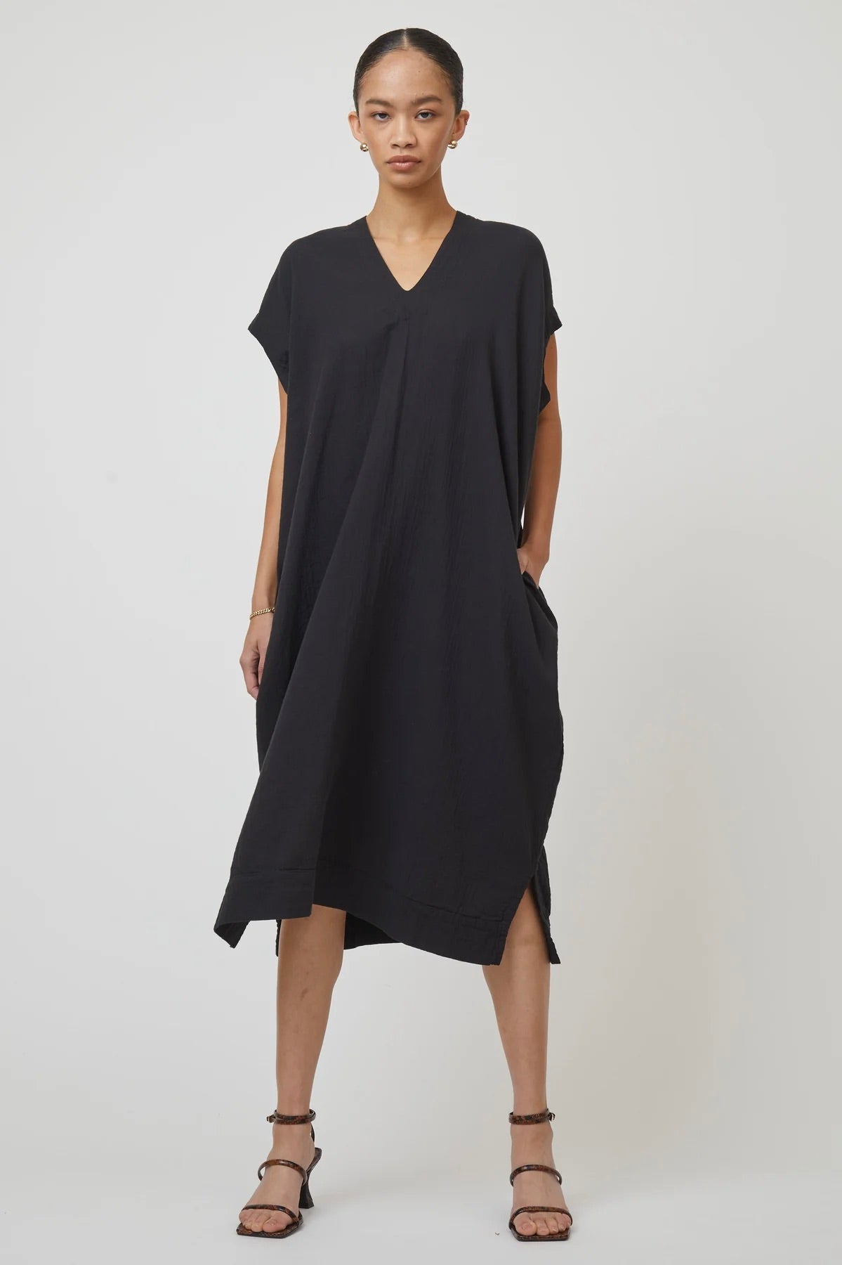 Atelier Delphine Crescent Dress Long / Black