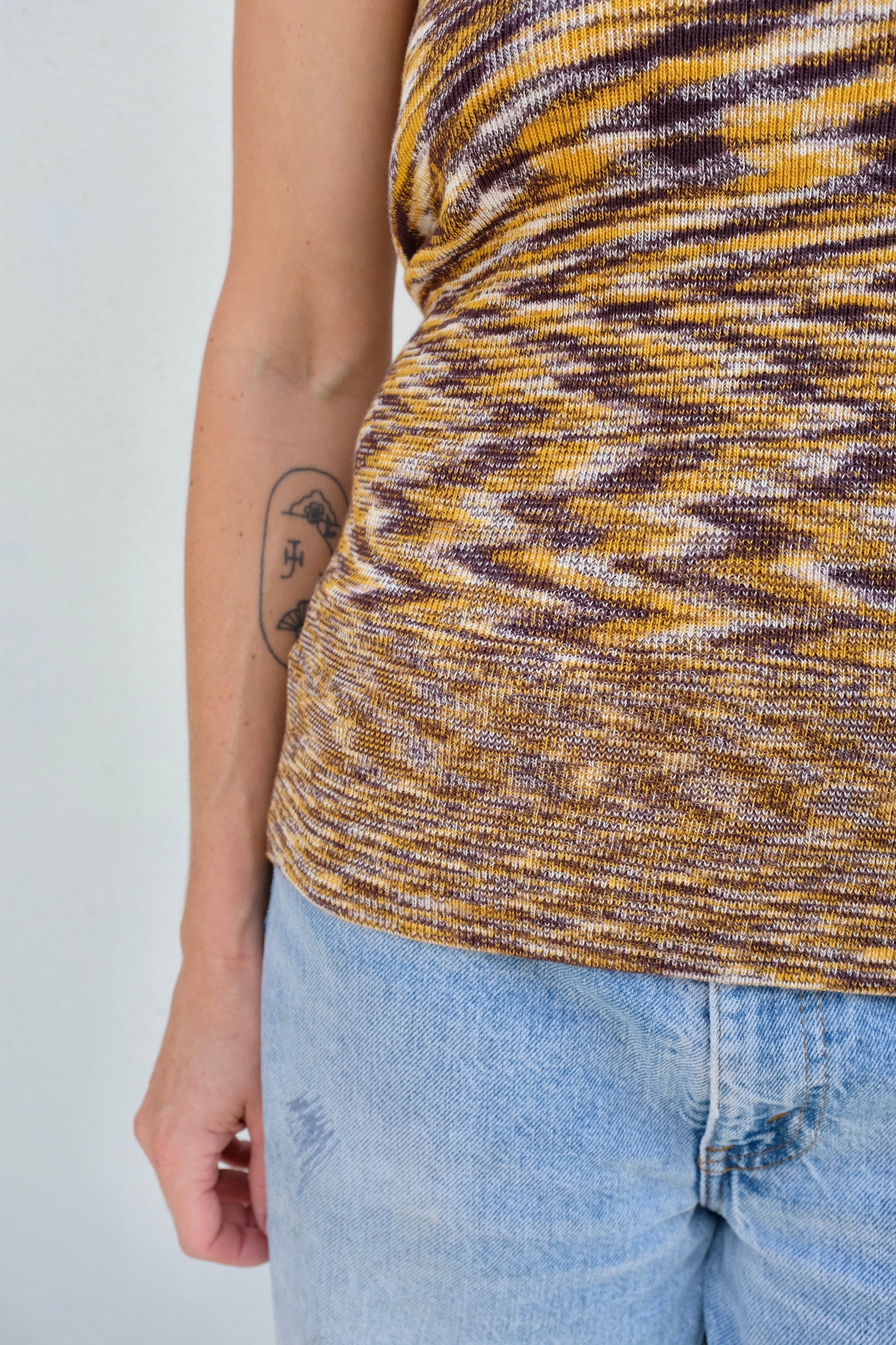 Baserange Flute Skirt / Brown Melange