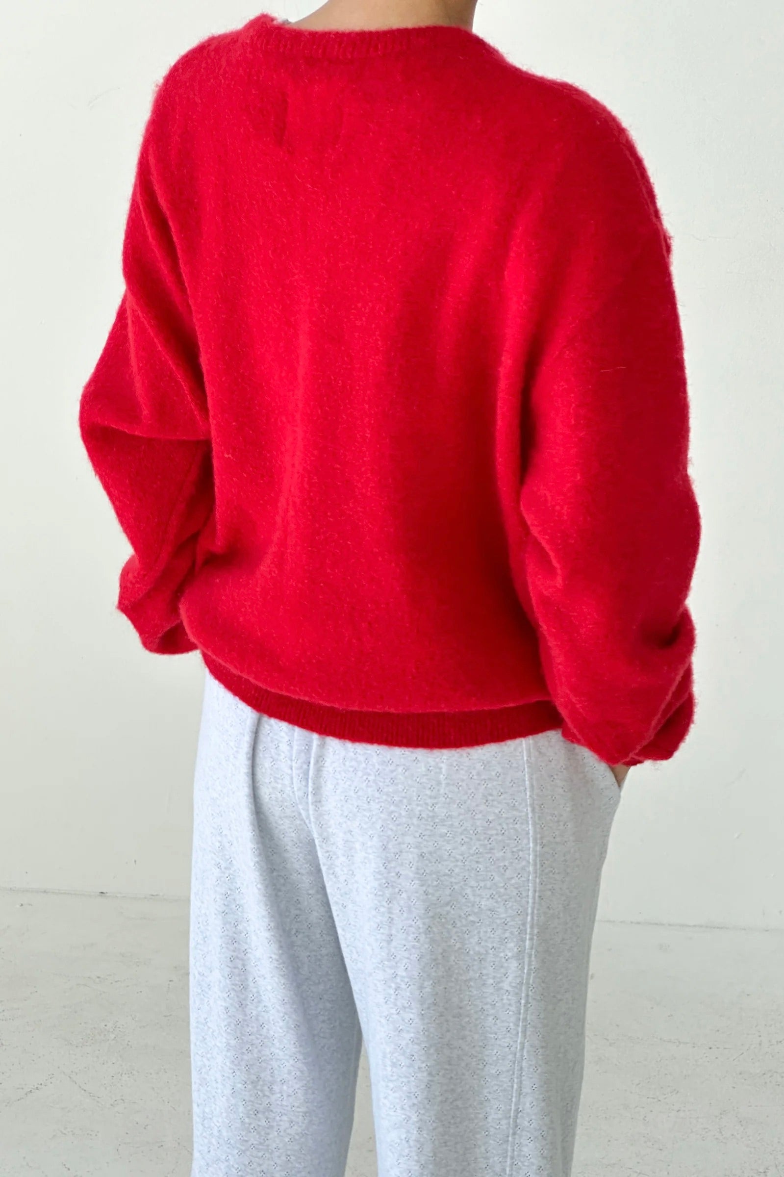 Le Bon Shoppe James Mohair Sweater / Red