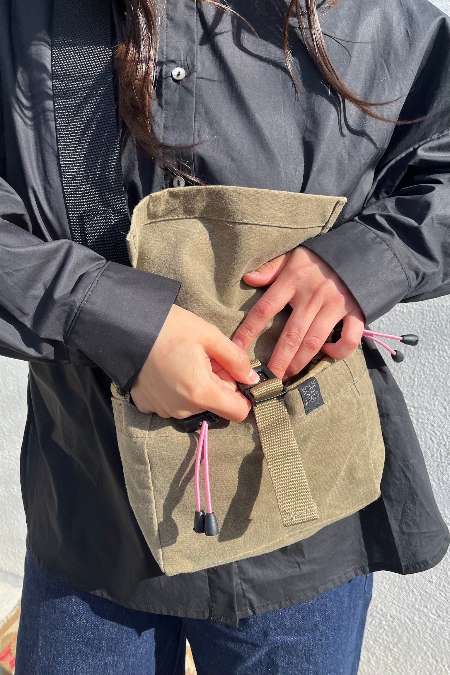 Some of the Parts Mini Get Around Pack Crossbody / Khaki + Black