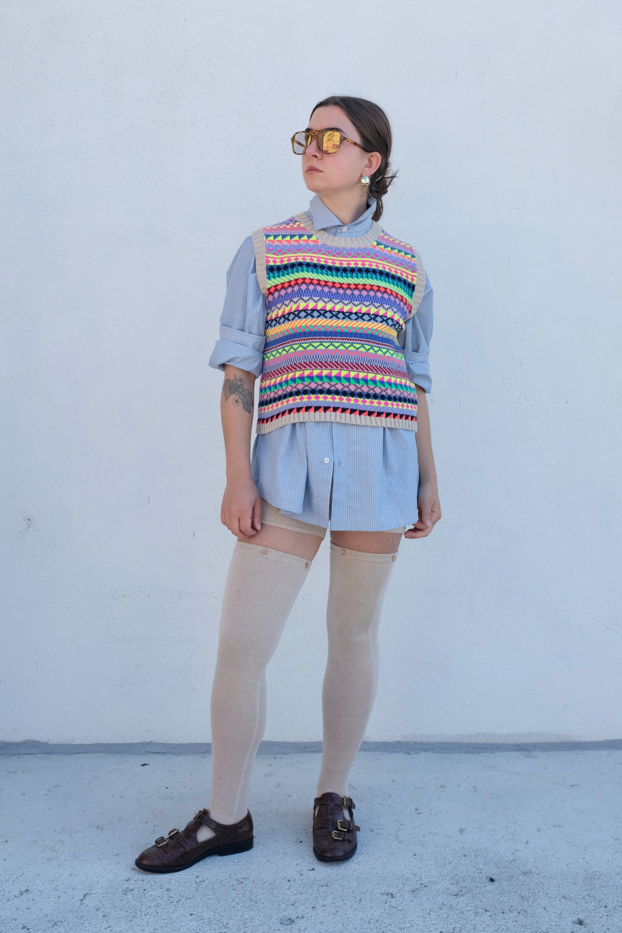 La Fetiche Sarah Sweater Vest / Fairisle Multi