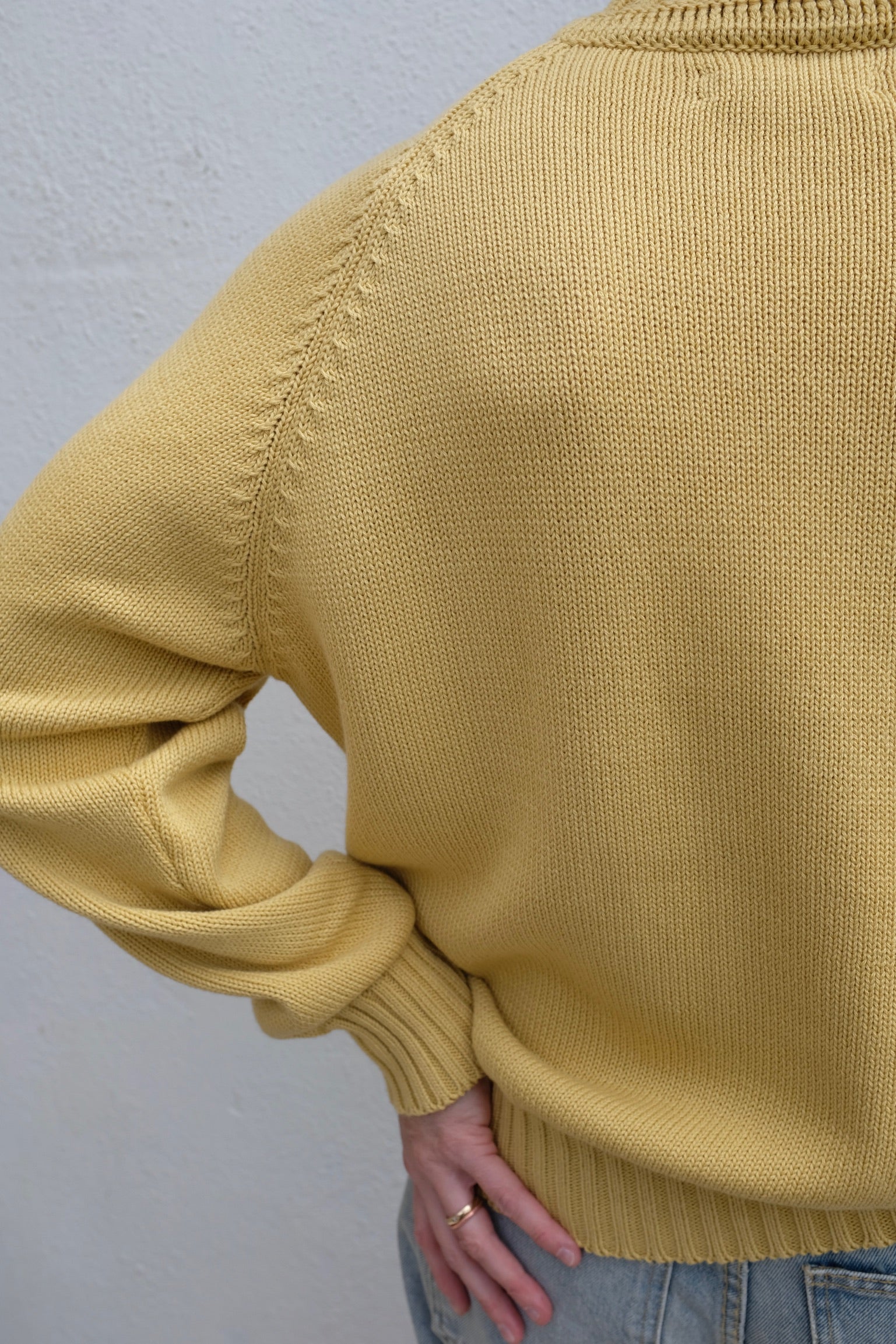 Bsides Basket Weave Crewneck / Marigold