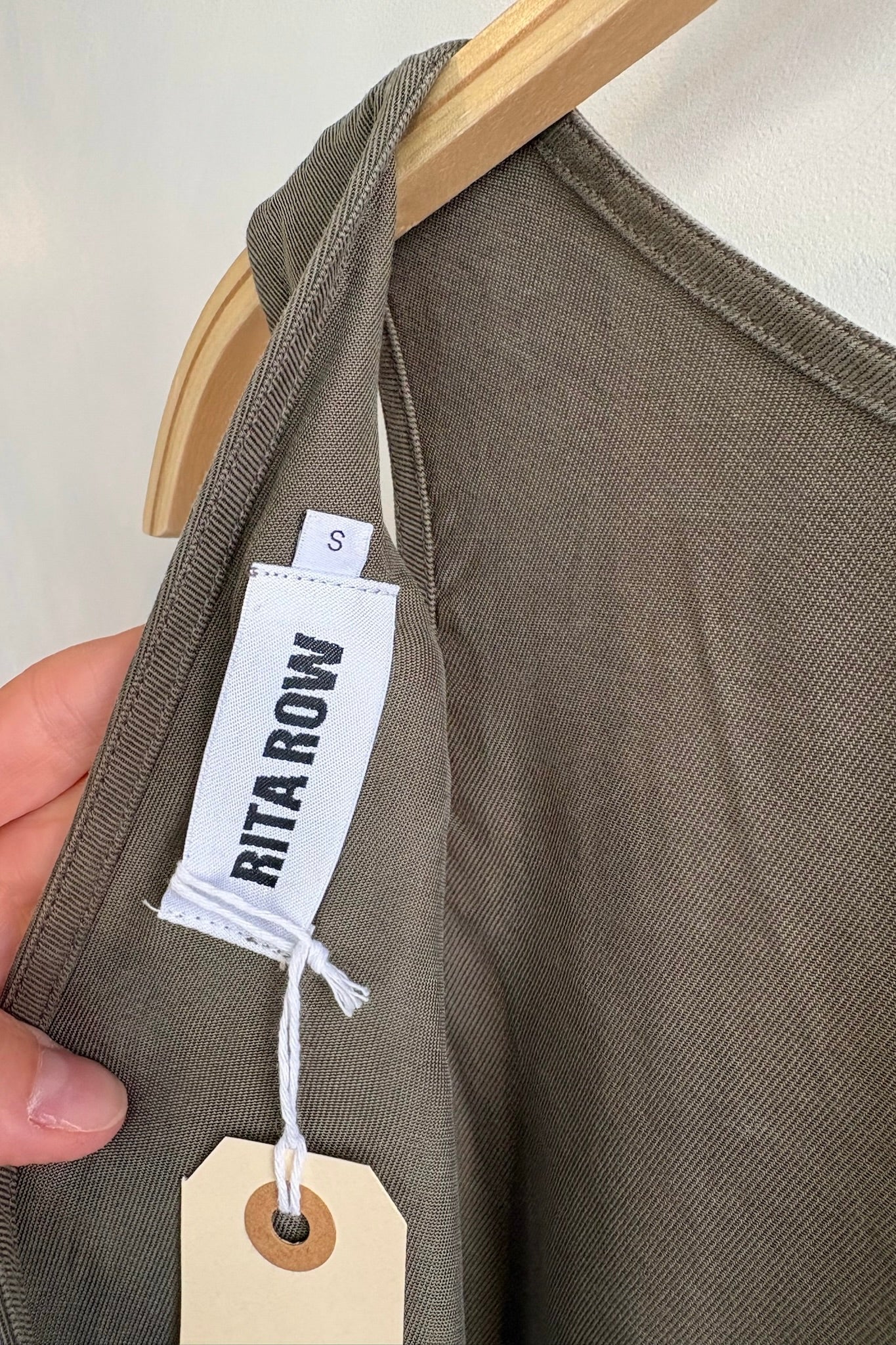 Pre-Loved Rita Row Green Tencel Dress / Size Small