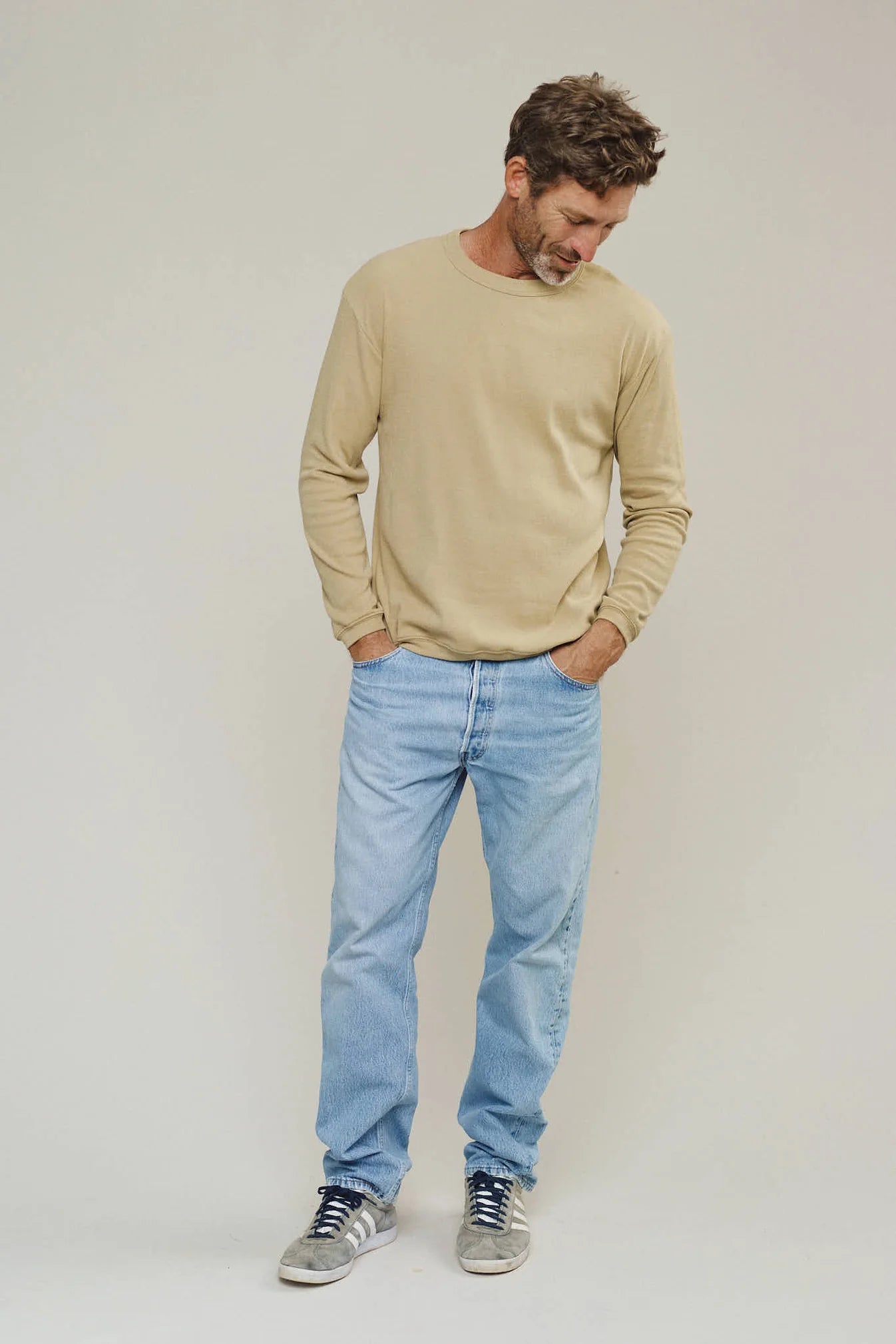 Jungmaven Hamacho Long Sleeve Tee / Desert Khaki