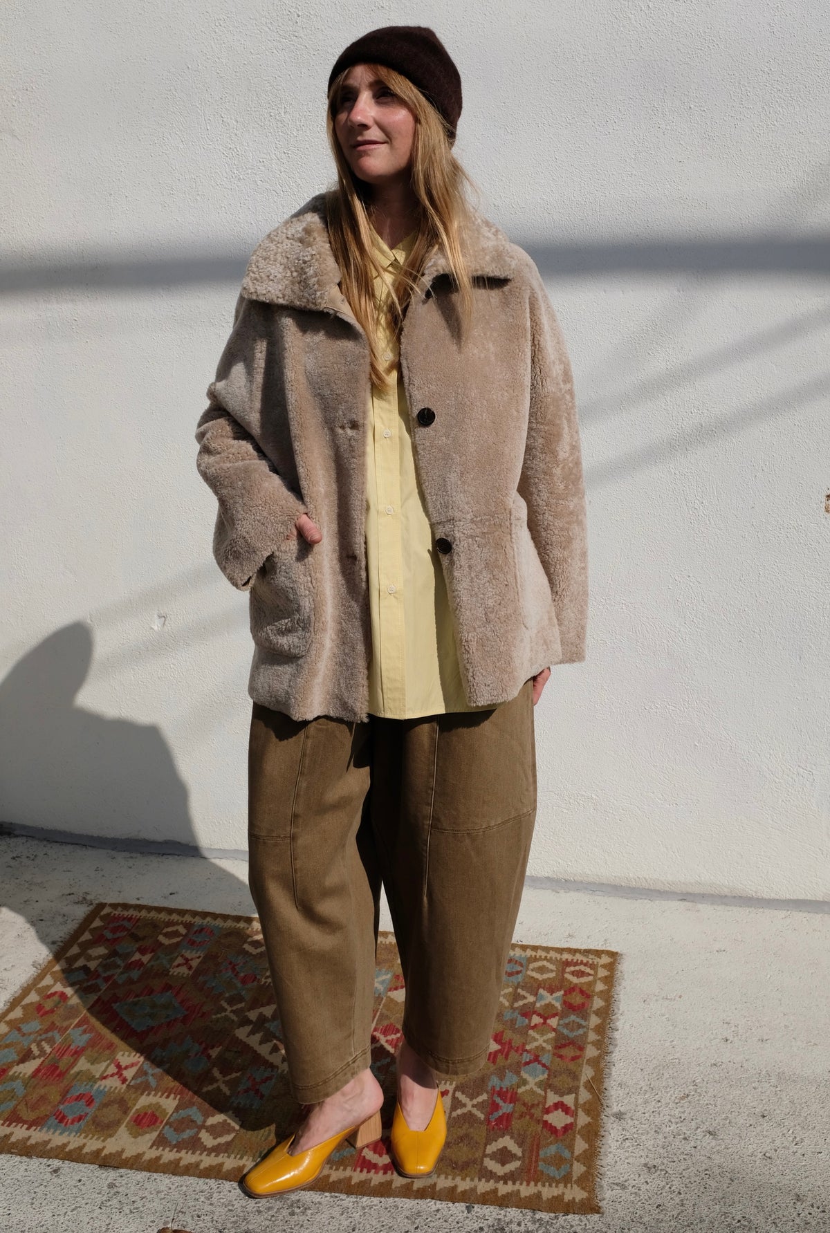 Isabella Merinillo Shearling Jacket / Sand