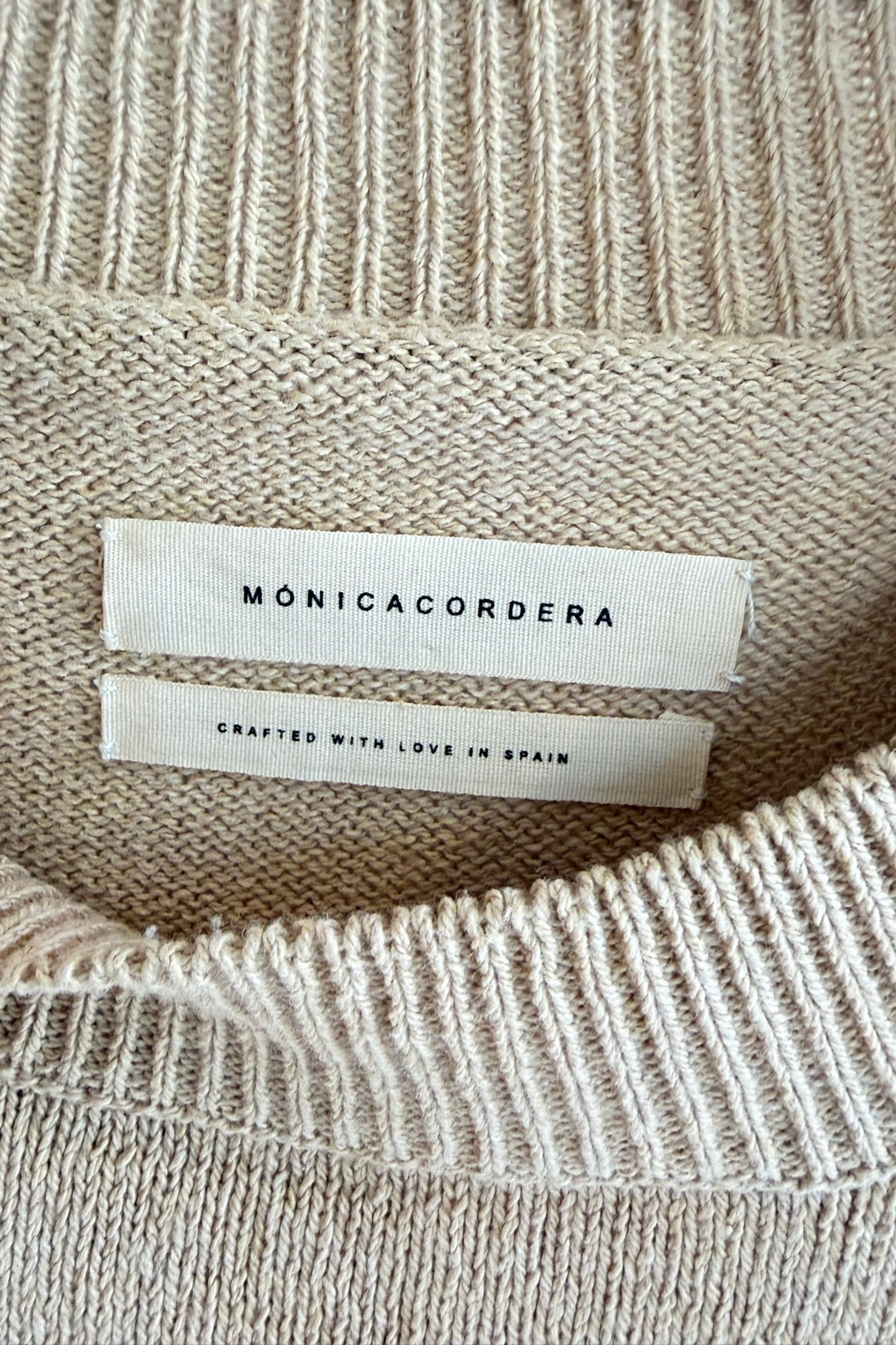 Pre-Loved / Cordera Soft Cotton Knit Tee / Nougat / One Size