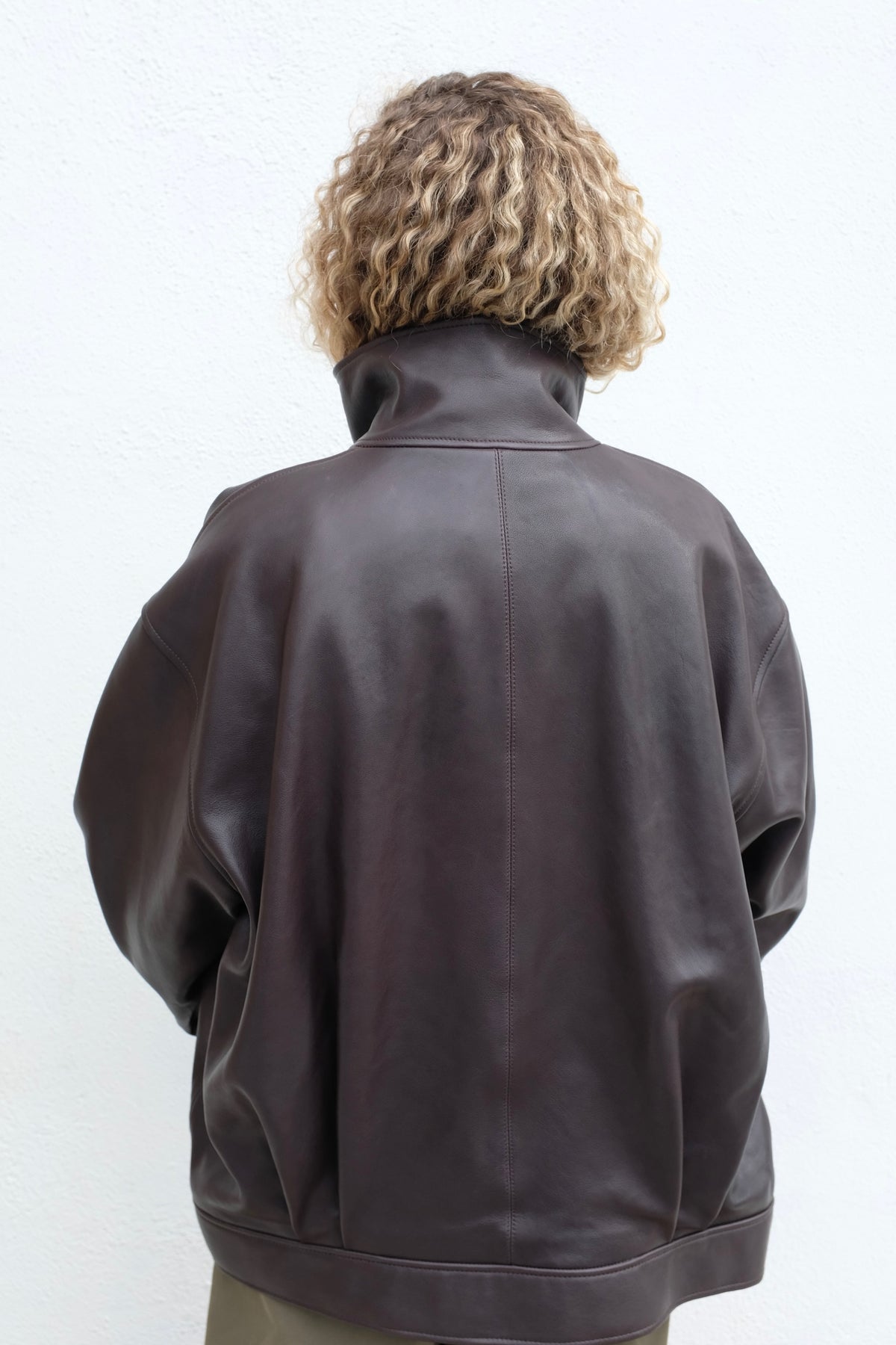 Paula Leather Jacket / Coffee Bean