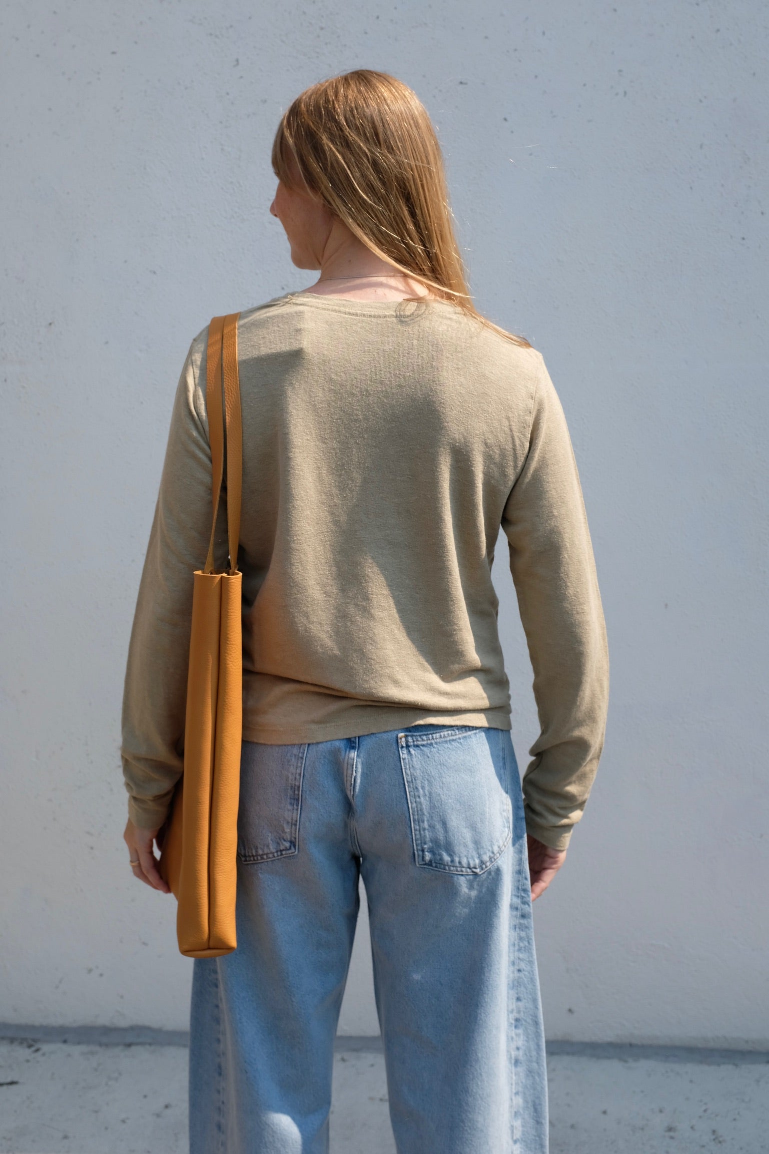 Bishop Cropped Long Sleeve / Desert Khaki