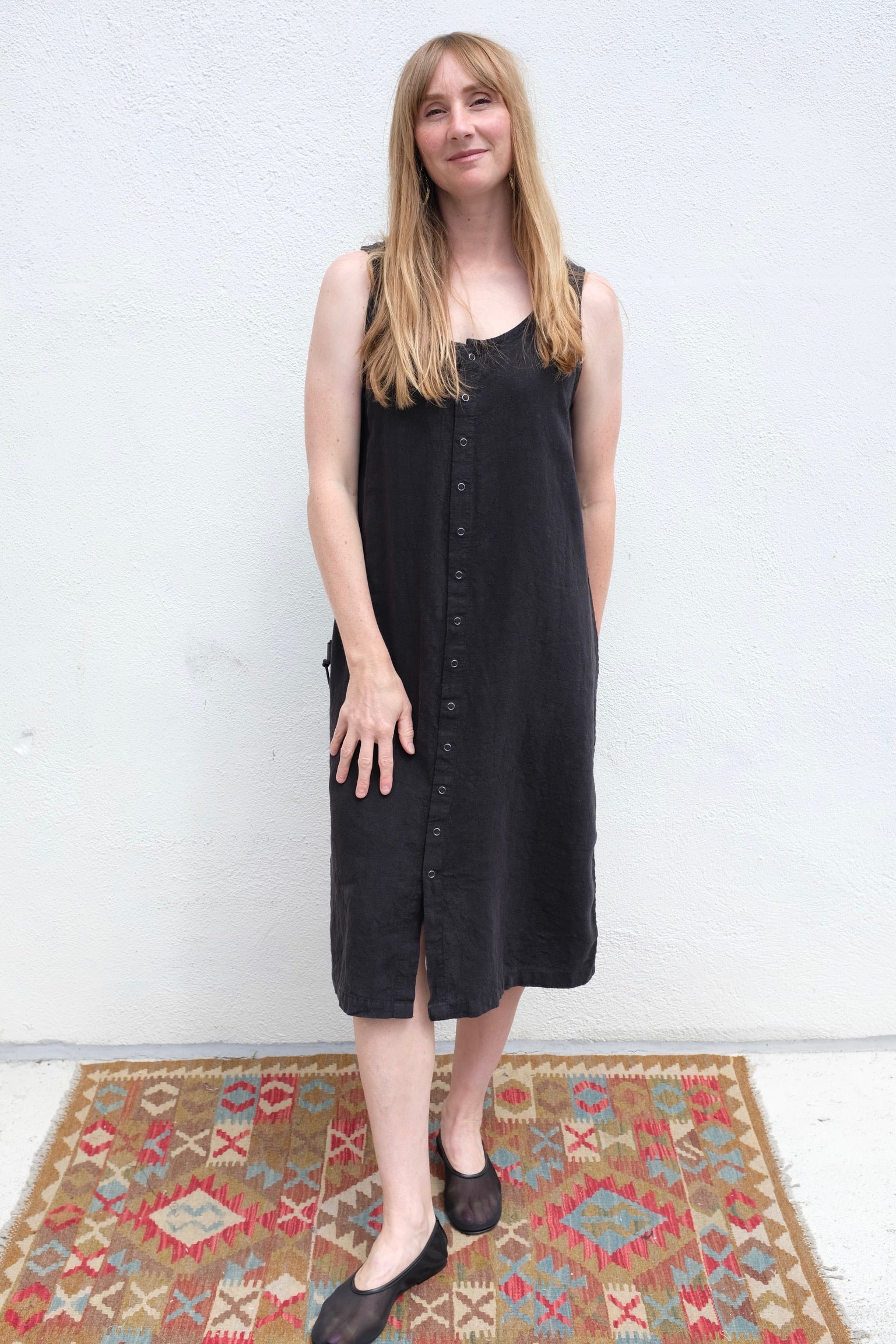 Moss Grey Snappy Eleanor Knee Length / Black