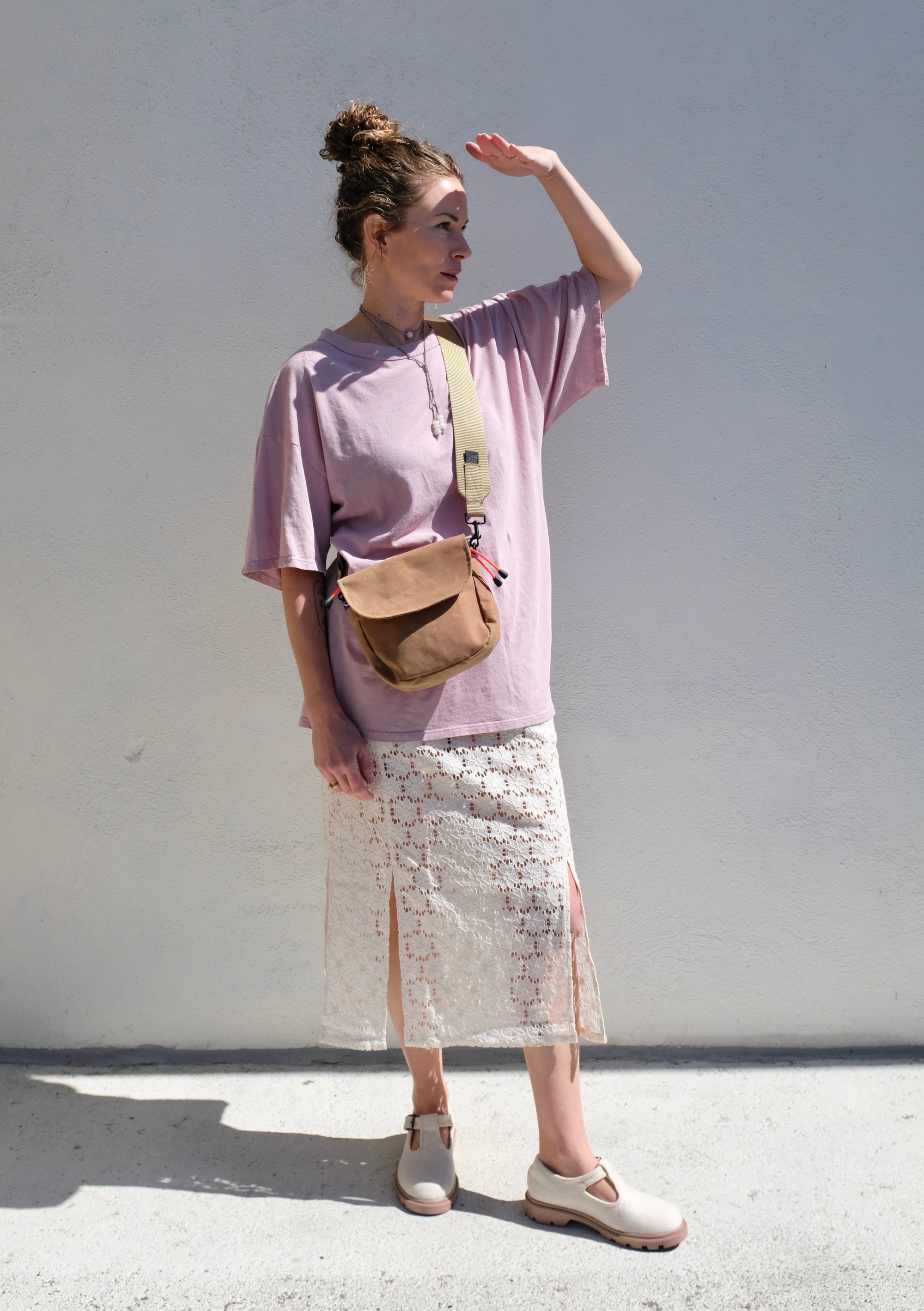 Jungmaven Index Oversized Tee / Rose Quartz
