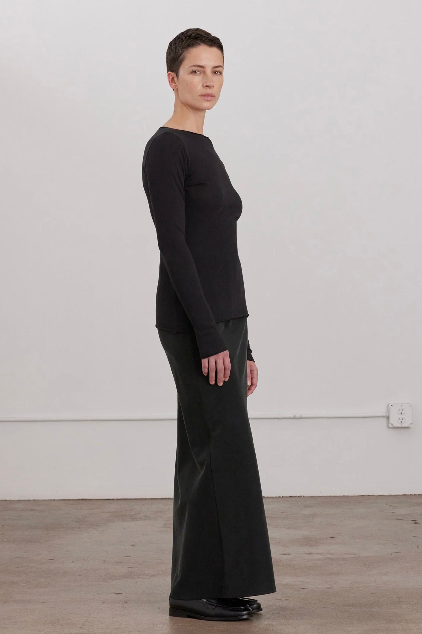 Bias Skirt / Black