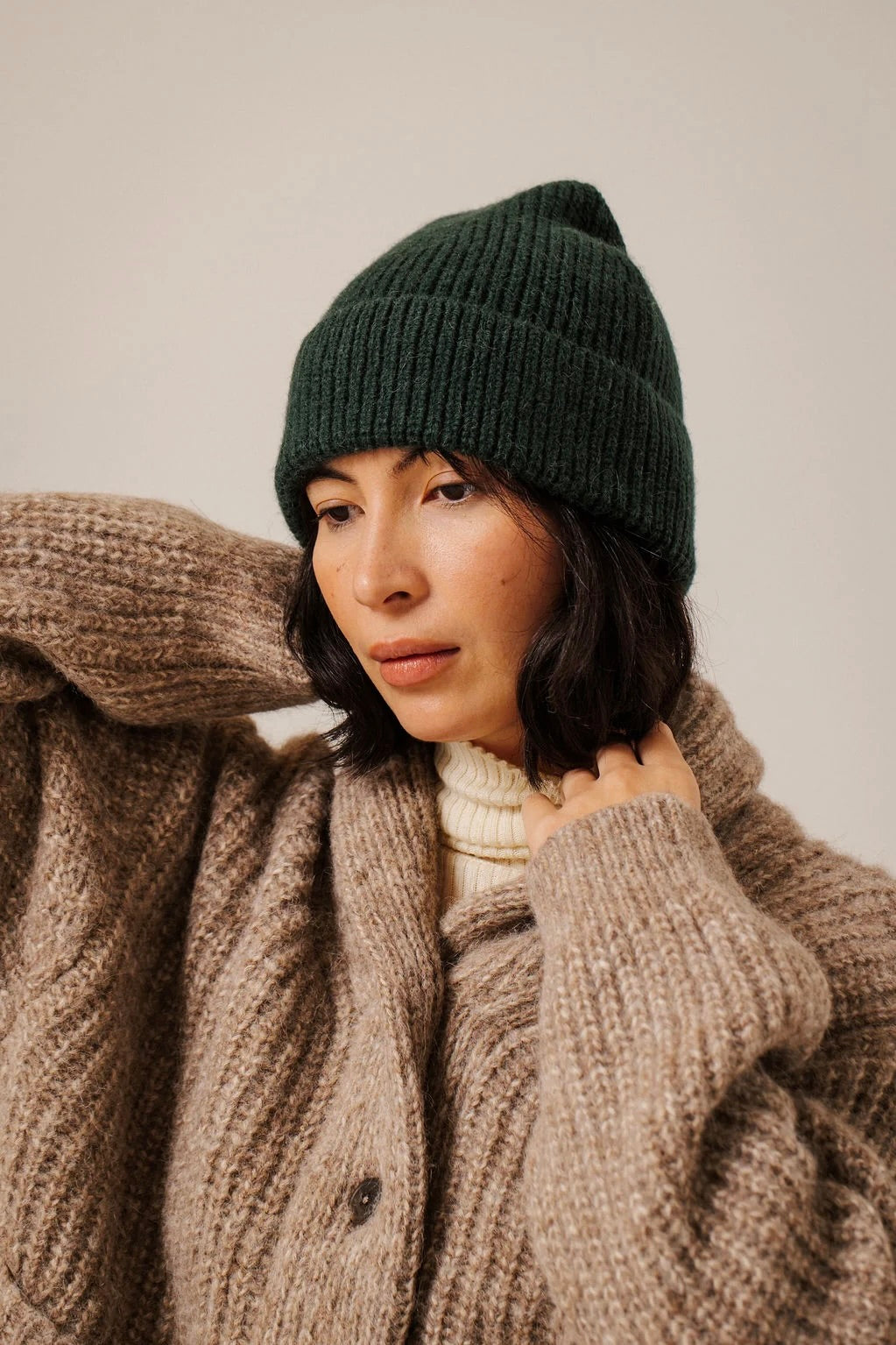 Baby Alpaca Andes Beanie / Emerald