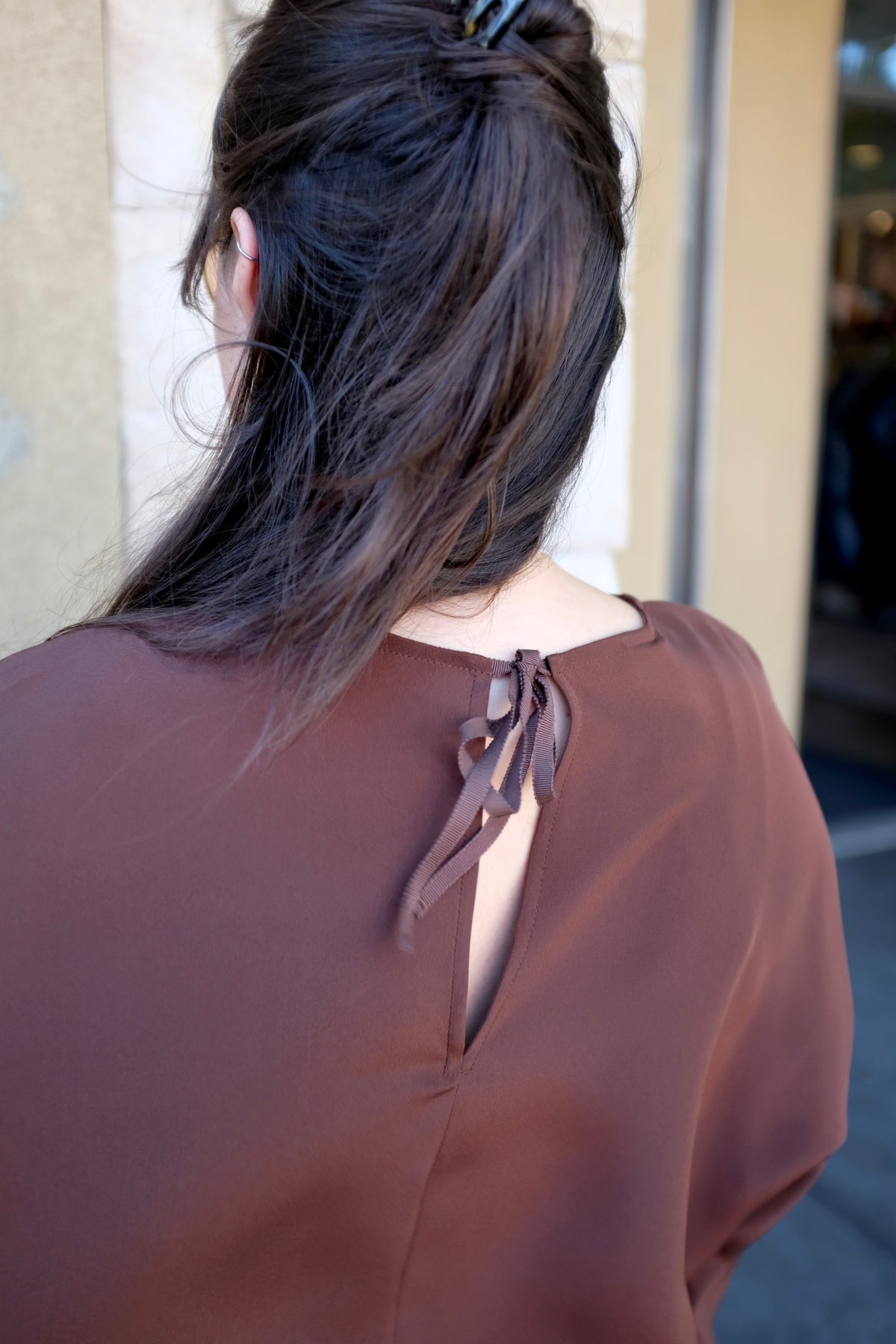 Modern Weaving Oversize Boxy Tee / Cognac