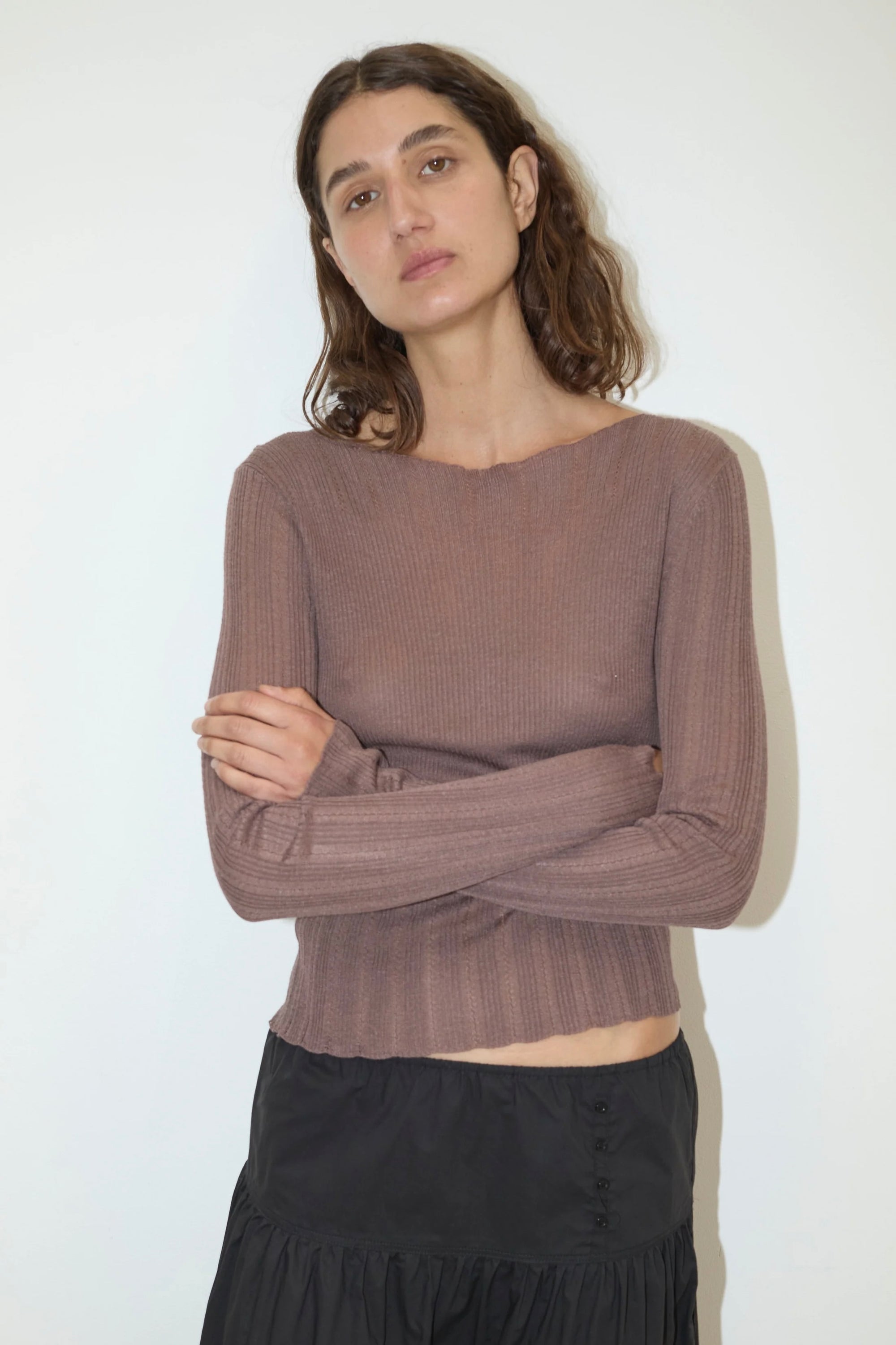 Deiji Open Work Longsleeve / Hazel