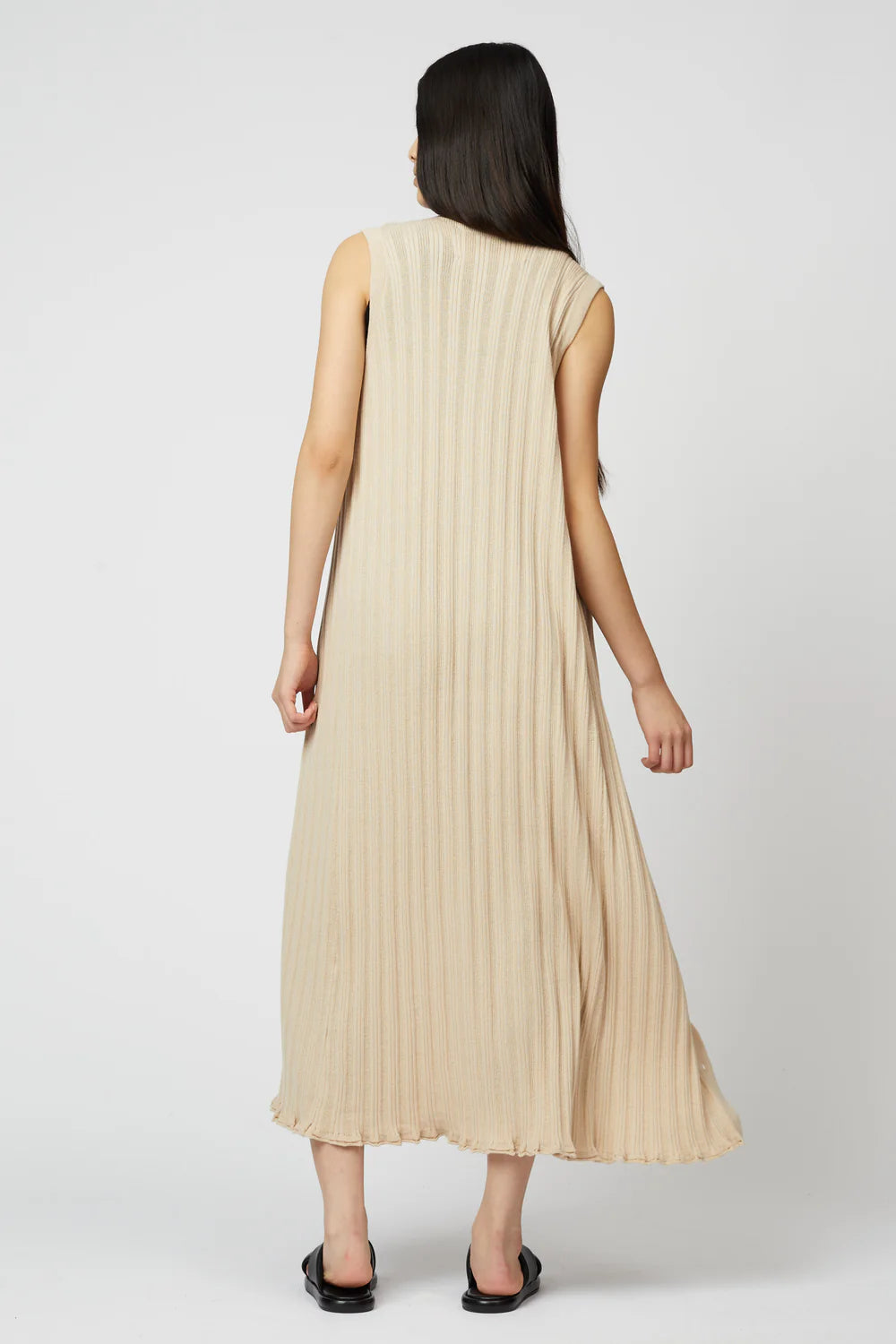 Atelier Delphine Slim Long Vest Dress / Nude