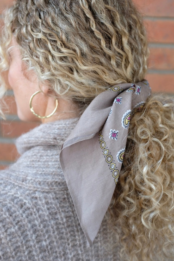 Rachel Comey Paisley Ramie Scarf / Khaki