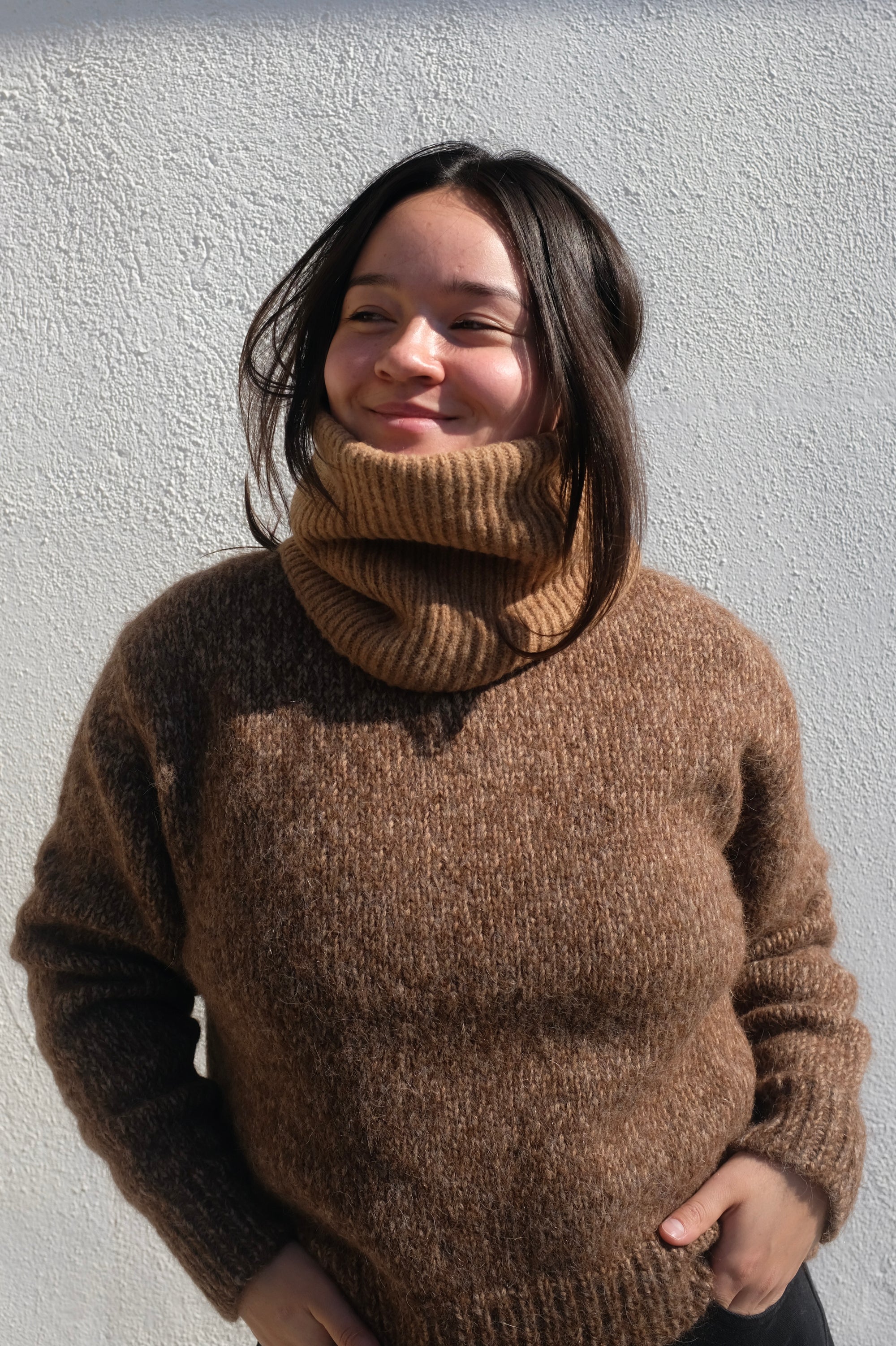 7115 By Szeki Ring Scarf / Caramel Brown