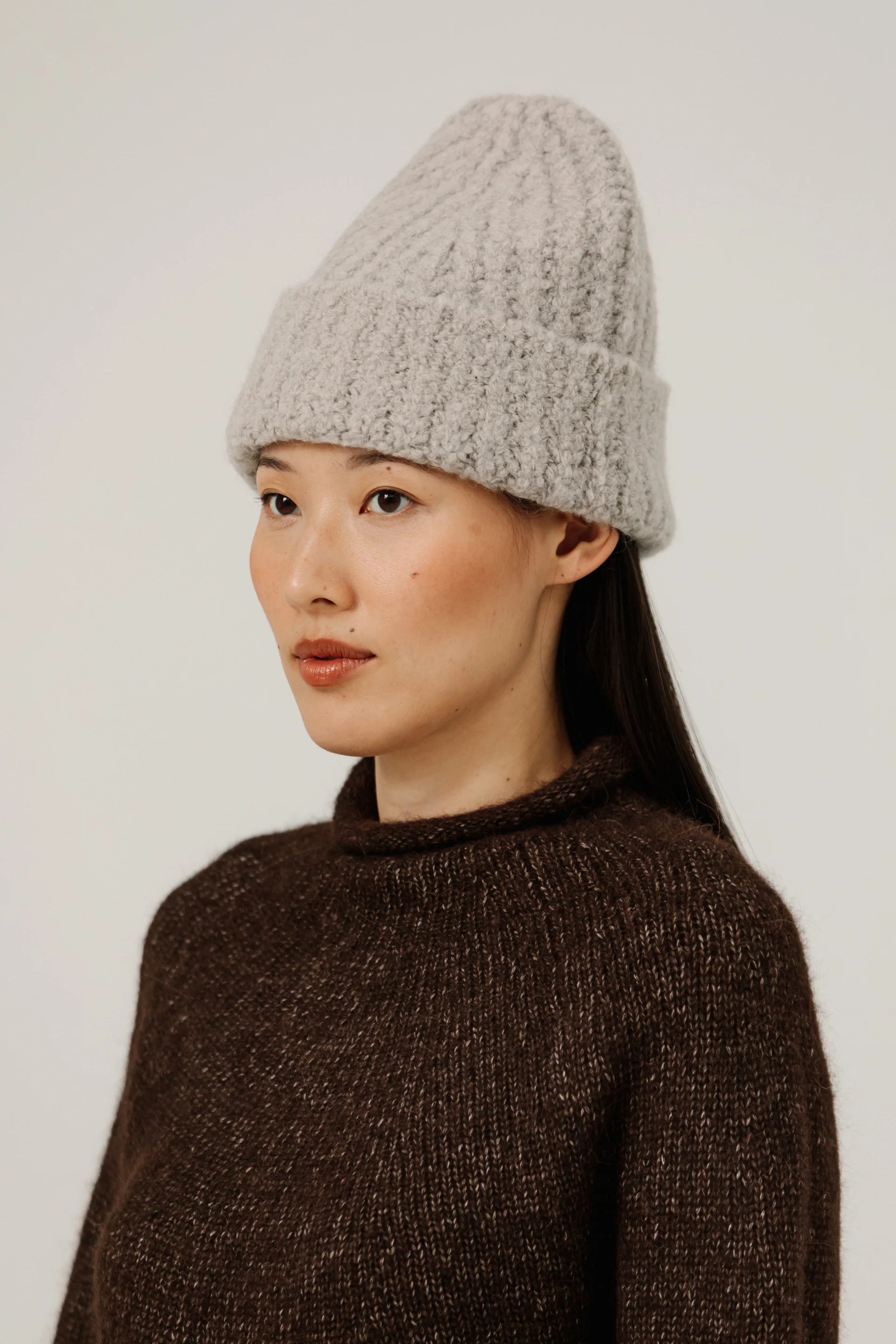 Bare Knitwear Colette Boucle Beanie / Mushroom