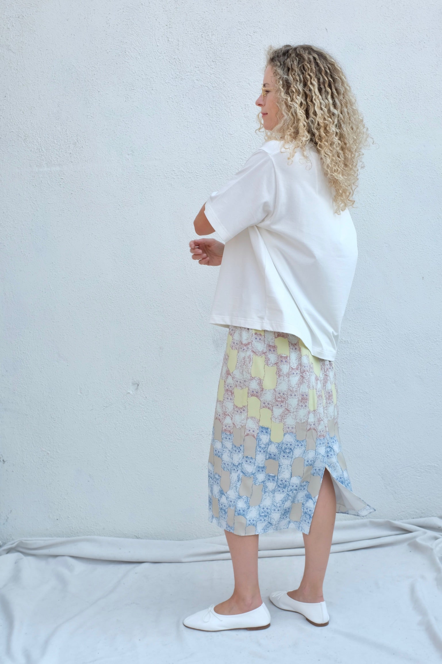 Baldera Skirt / Pastel Cats