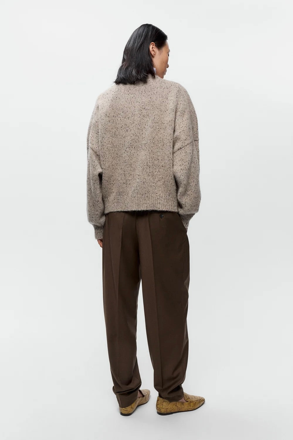 Cordera Speckled Cardigan / Piedra