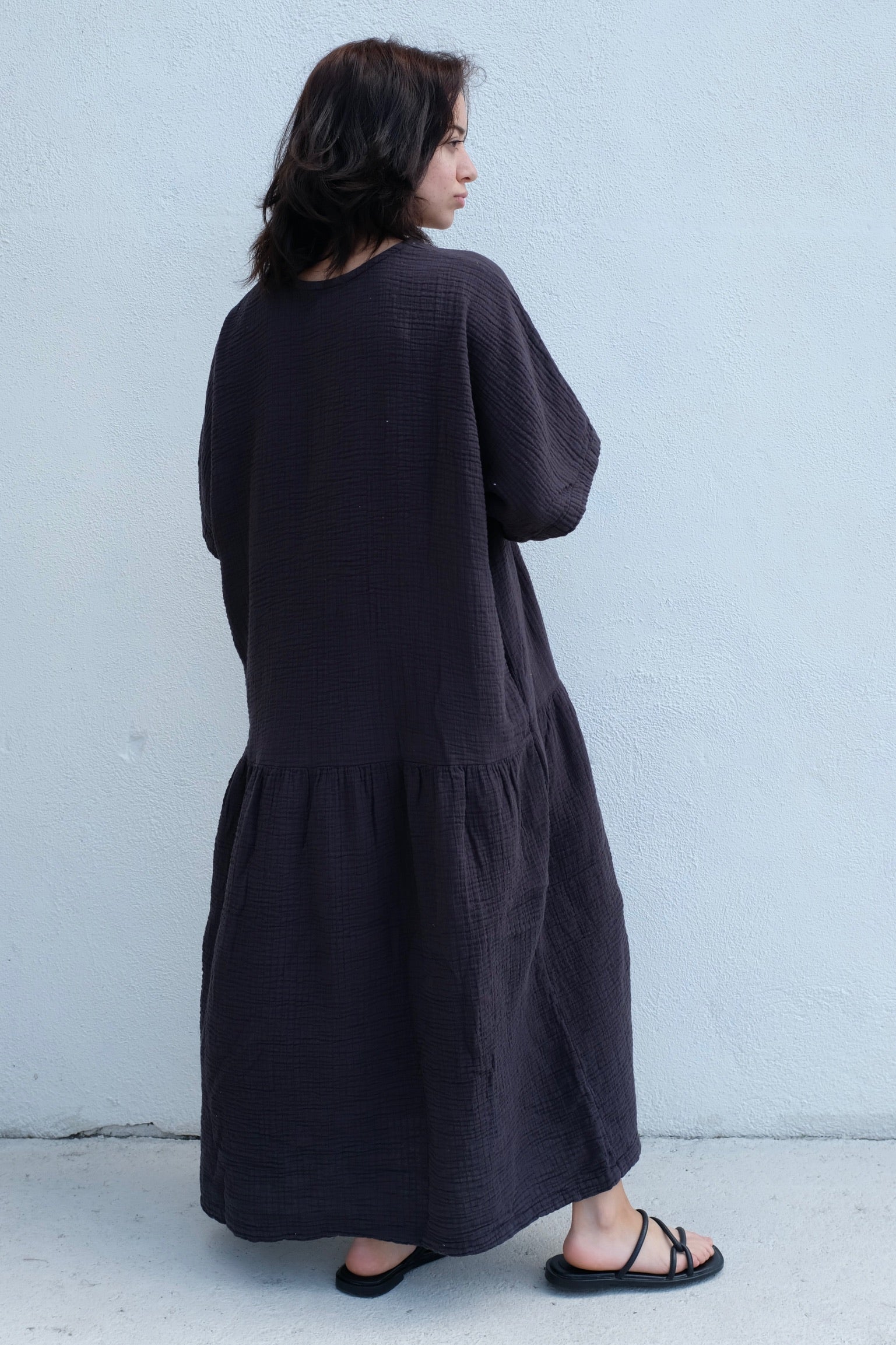 Black Crane SS23 Easy Dress / Graphite
