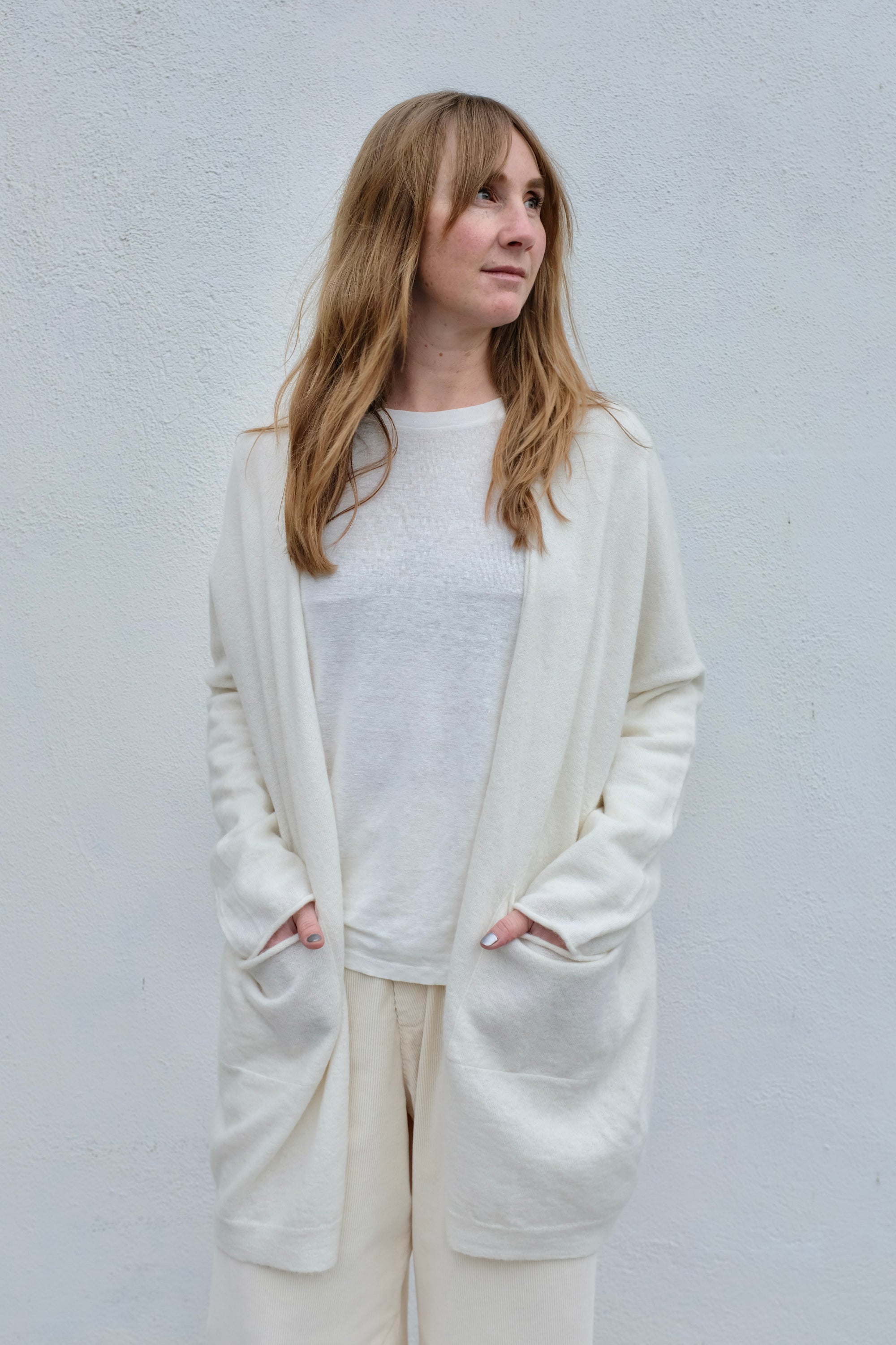 Lauren Manoogian Wide Cardigan / Raw White