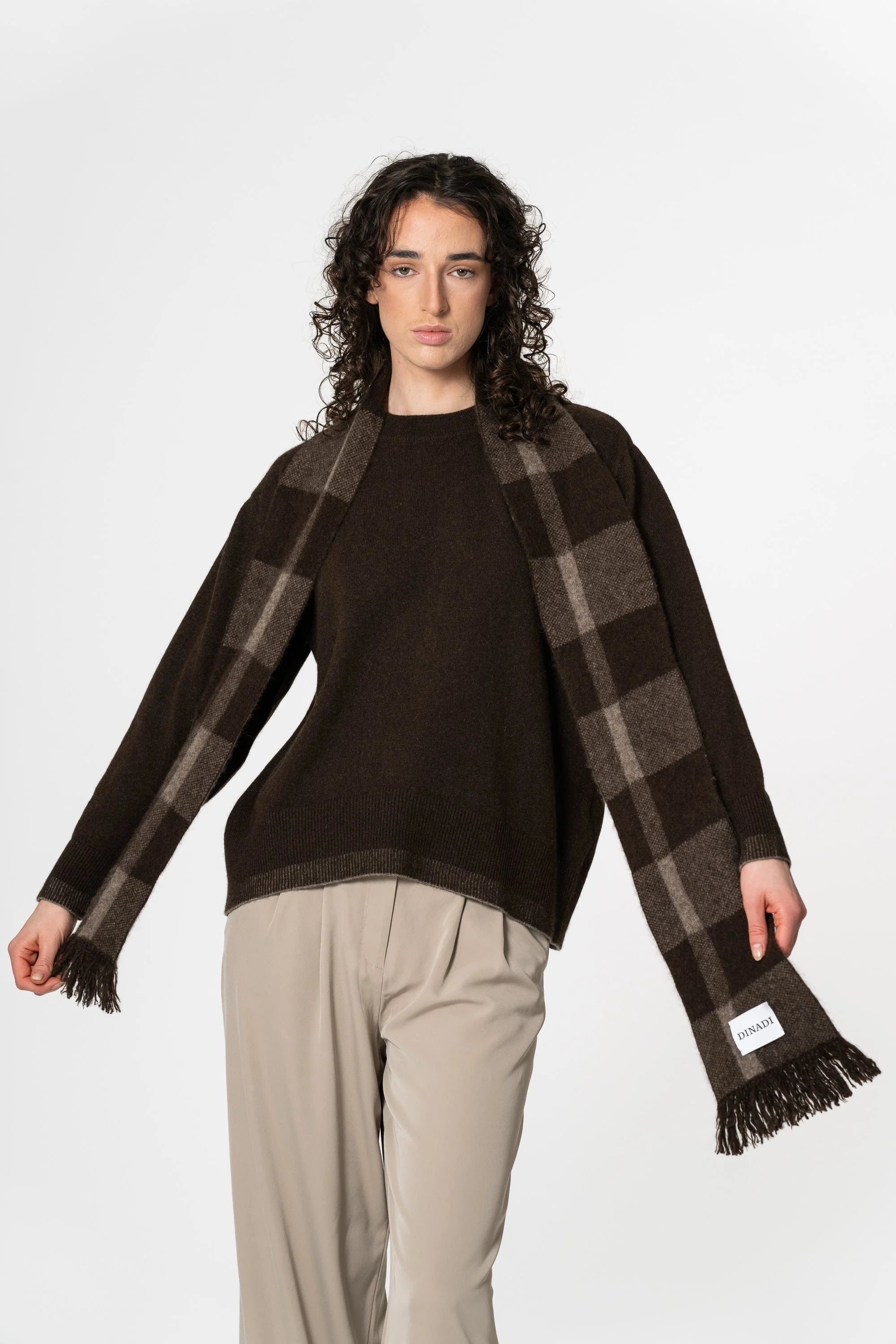 Dinadi Yak Plaid Scarf / Two Tone