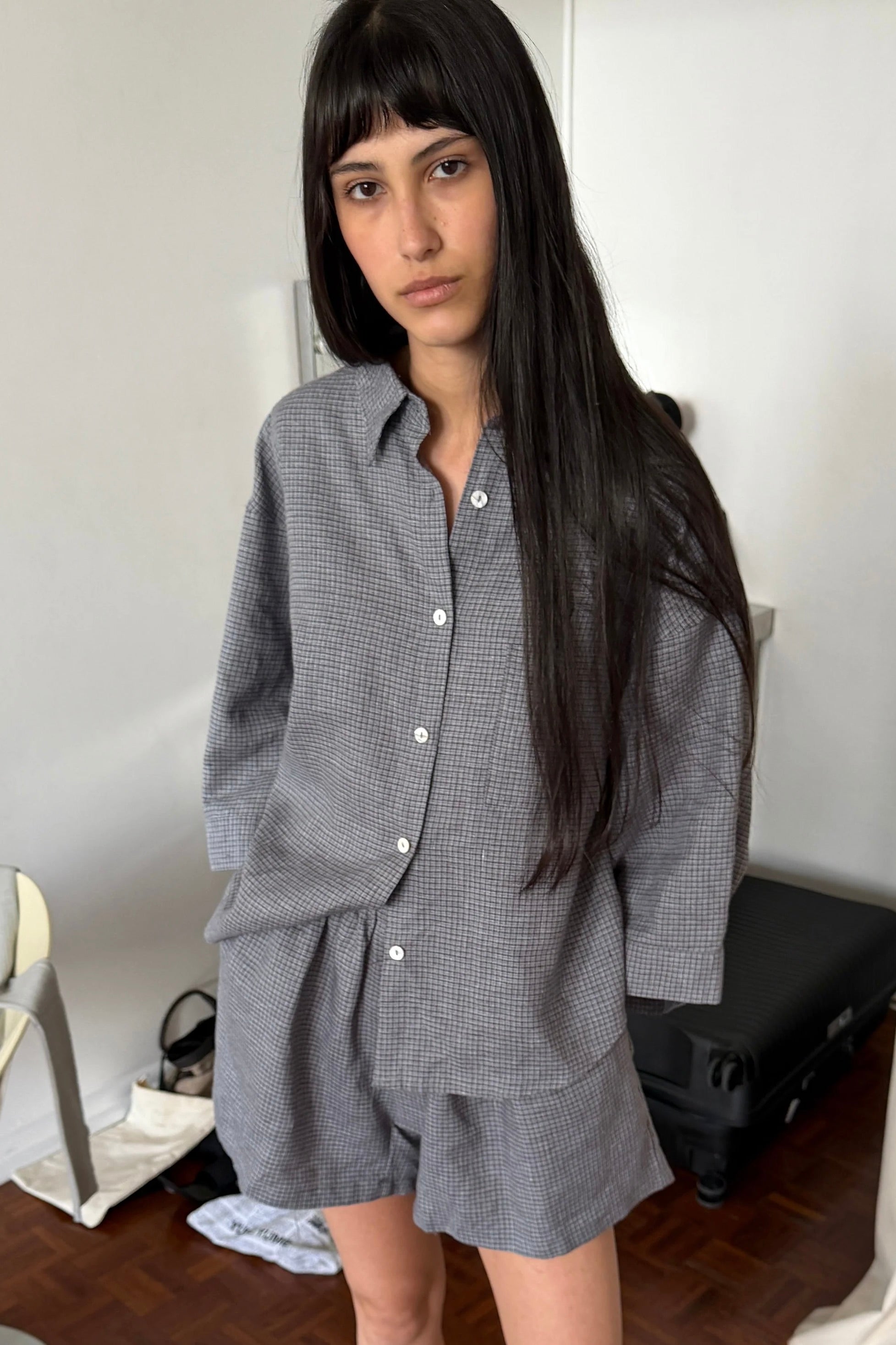 Deiji 03 Set / Indigo Check