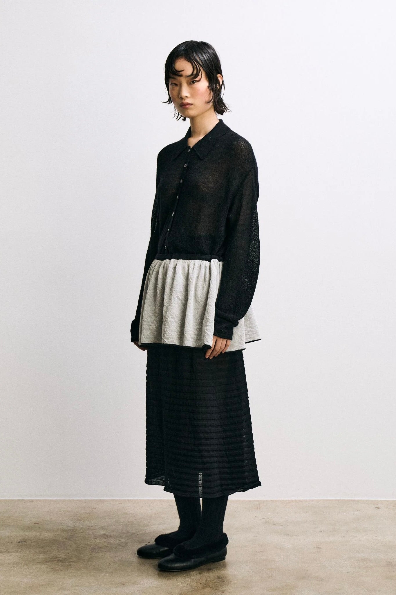 Rus Bikou Polo Sweater / Black