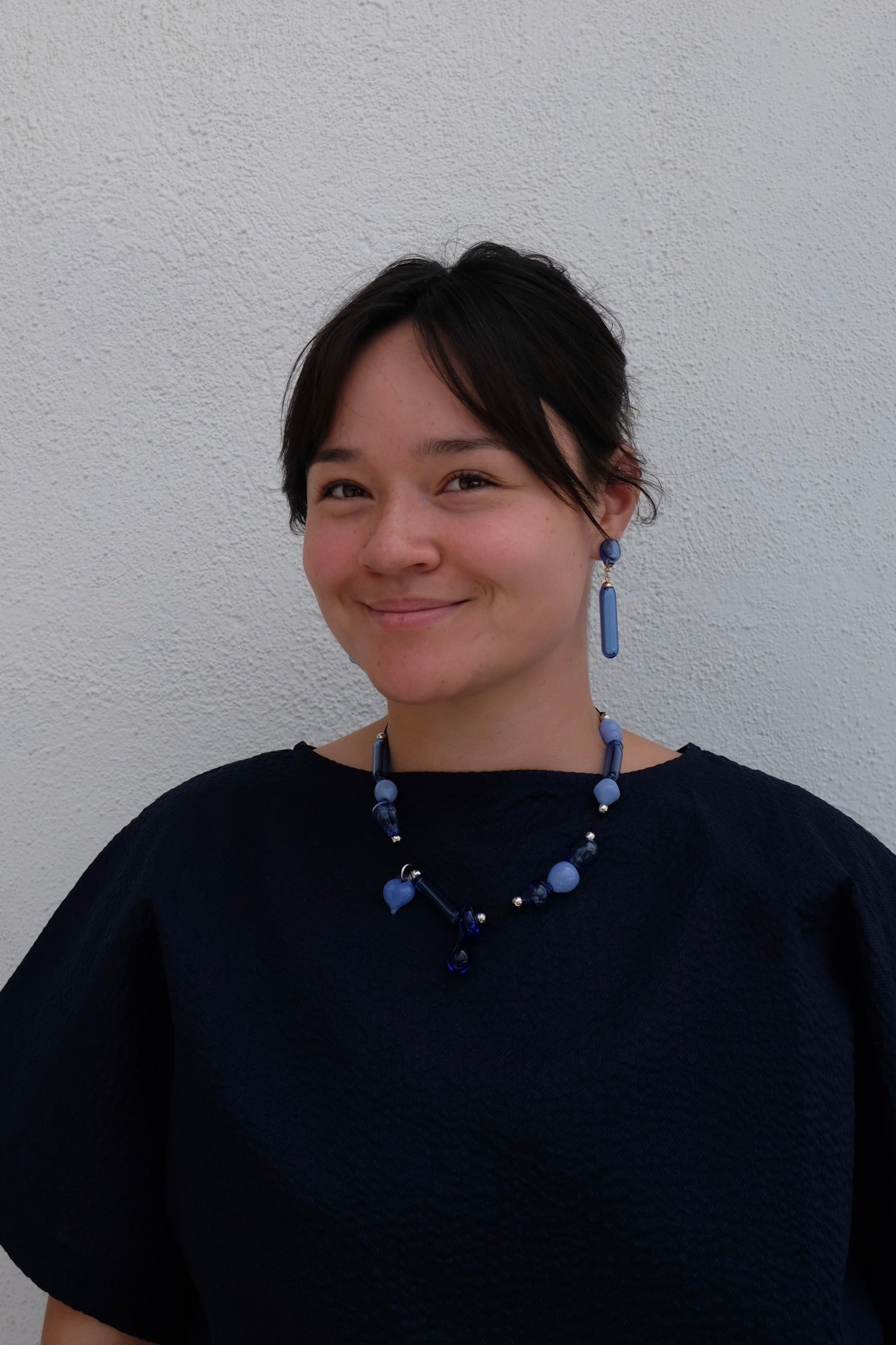 LevensMulti Bubble Cord Necklace / Blue