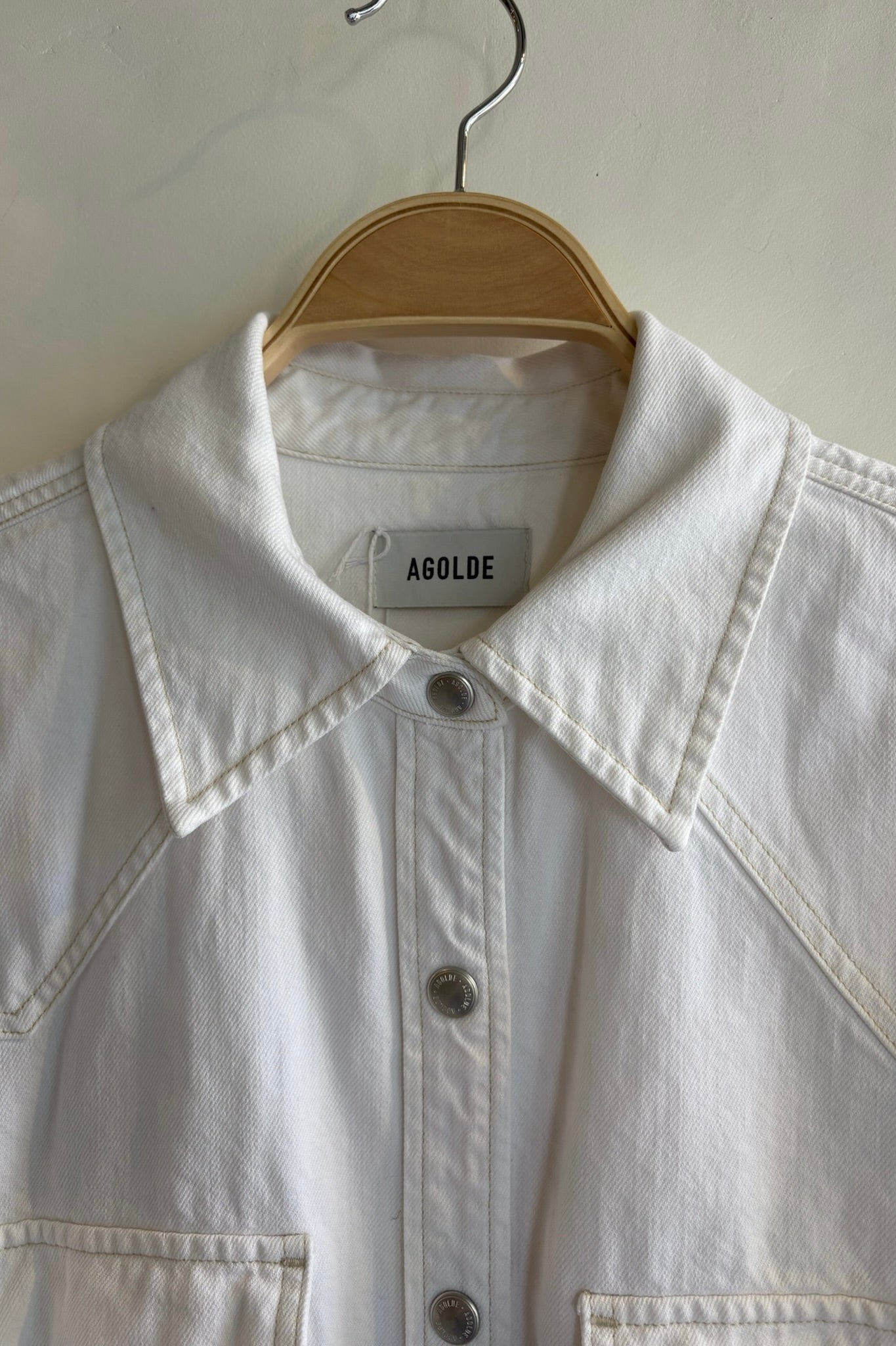 Pre-Loved / Agolde Lotta Shirt / Milkshake / Sz M