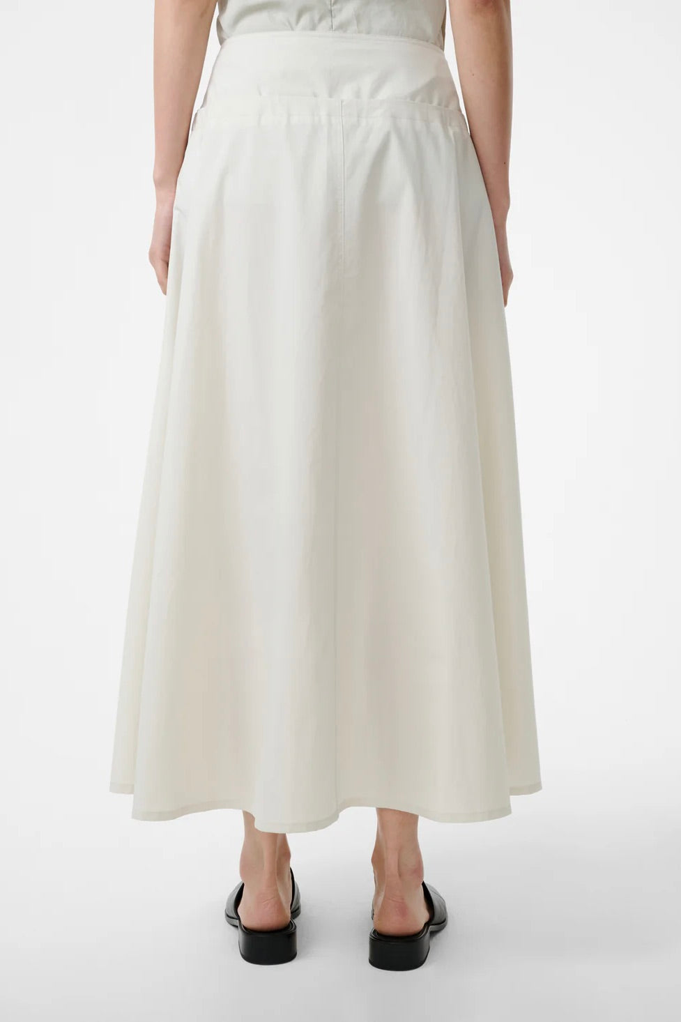 Studio Nicholson Agat Gathered Skirt / Bone