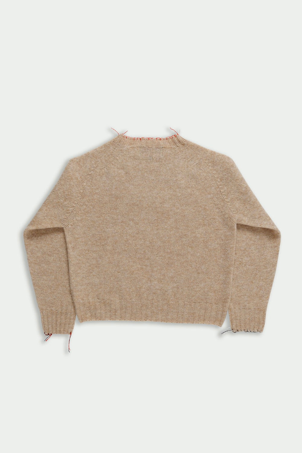 La Fetiche Joy Crewneck Shetland Sweater / Beige