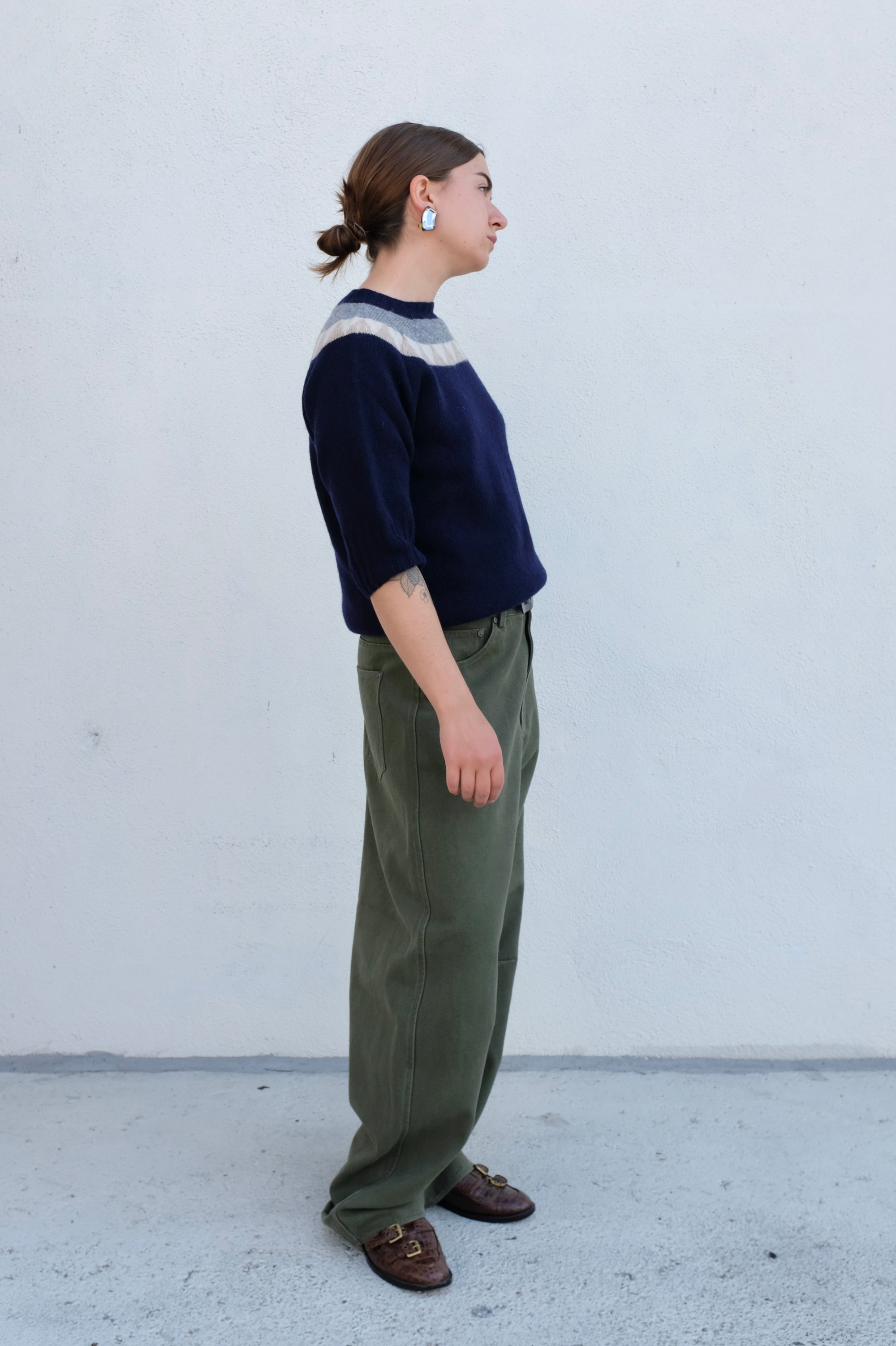 La Fetiche Otta Fairisle Sweater / Navy