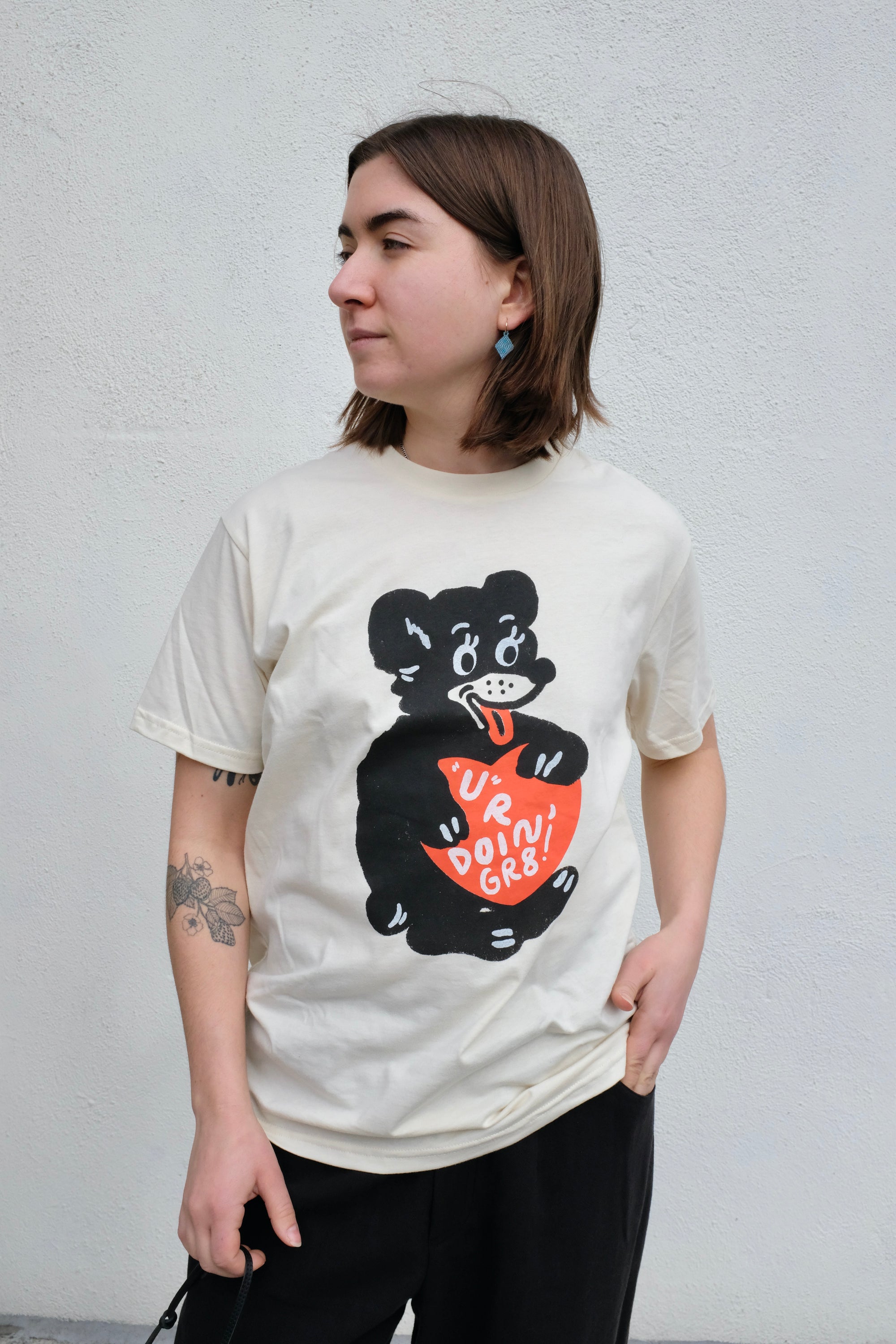 Yarrow Soft Goods Bear With Me Unisex Tee / Cream