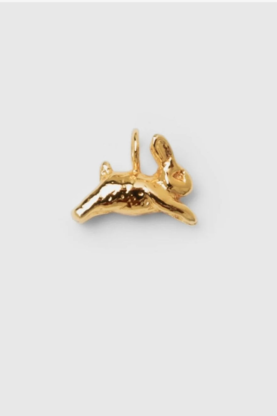 Wolf Circus Bunny Charm / Gold