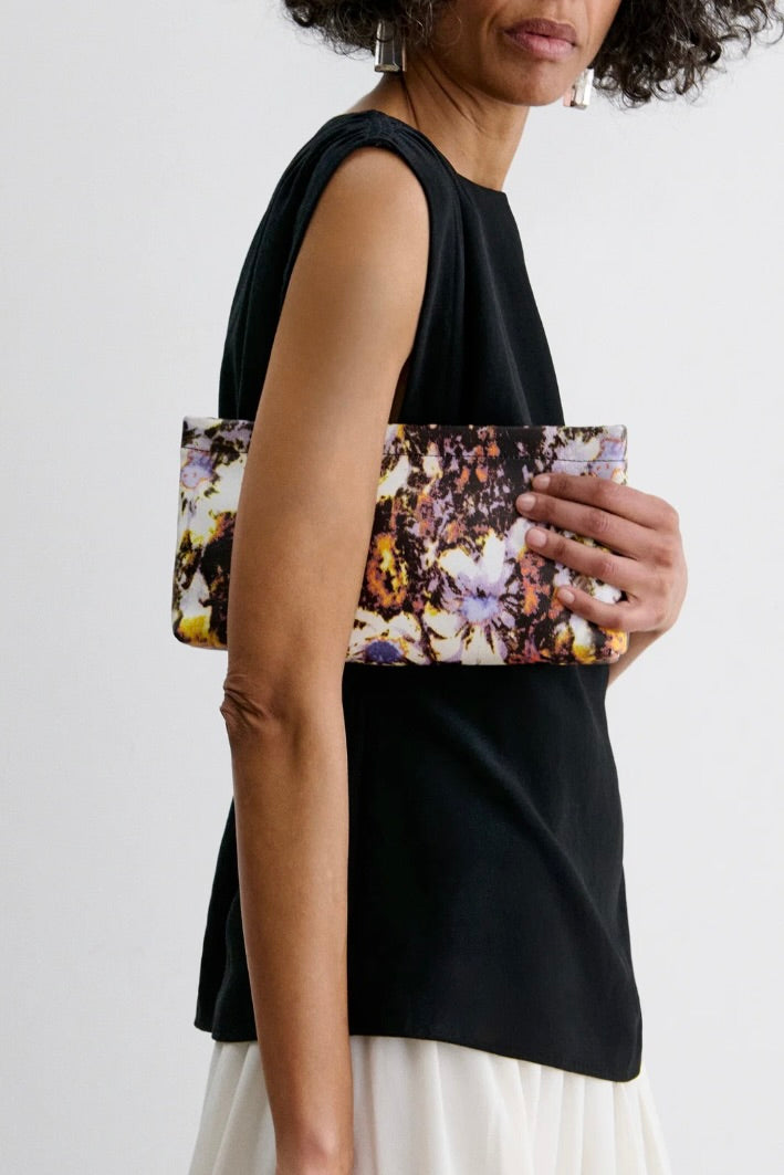 Rachel Comey Small Hinge Clutch / Black Multi
