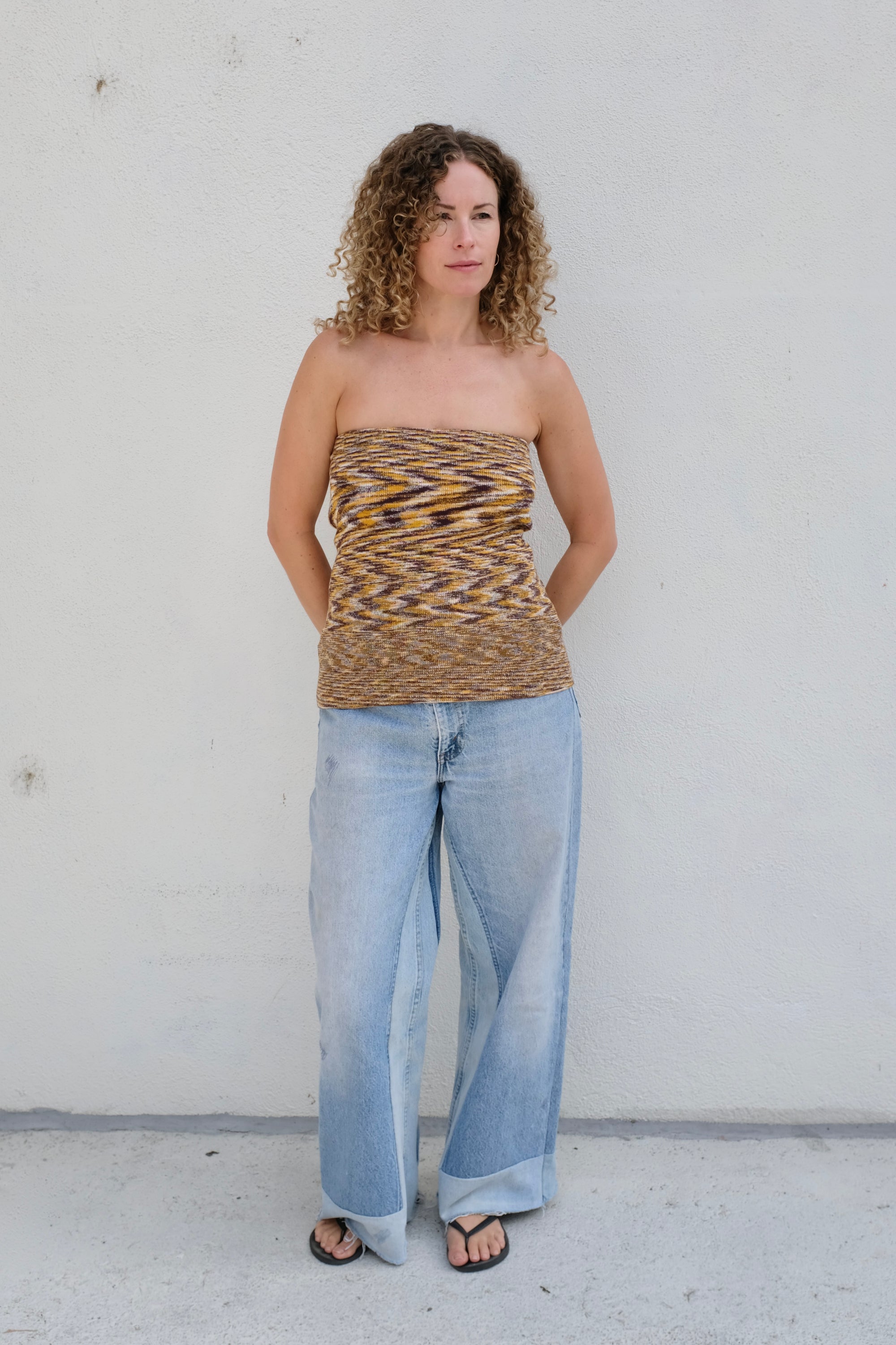 Baserange Flute Skirt / Brown Melange