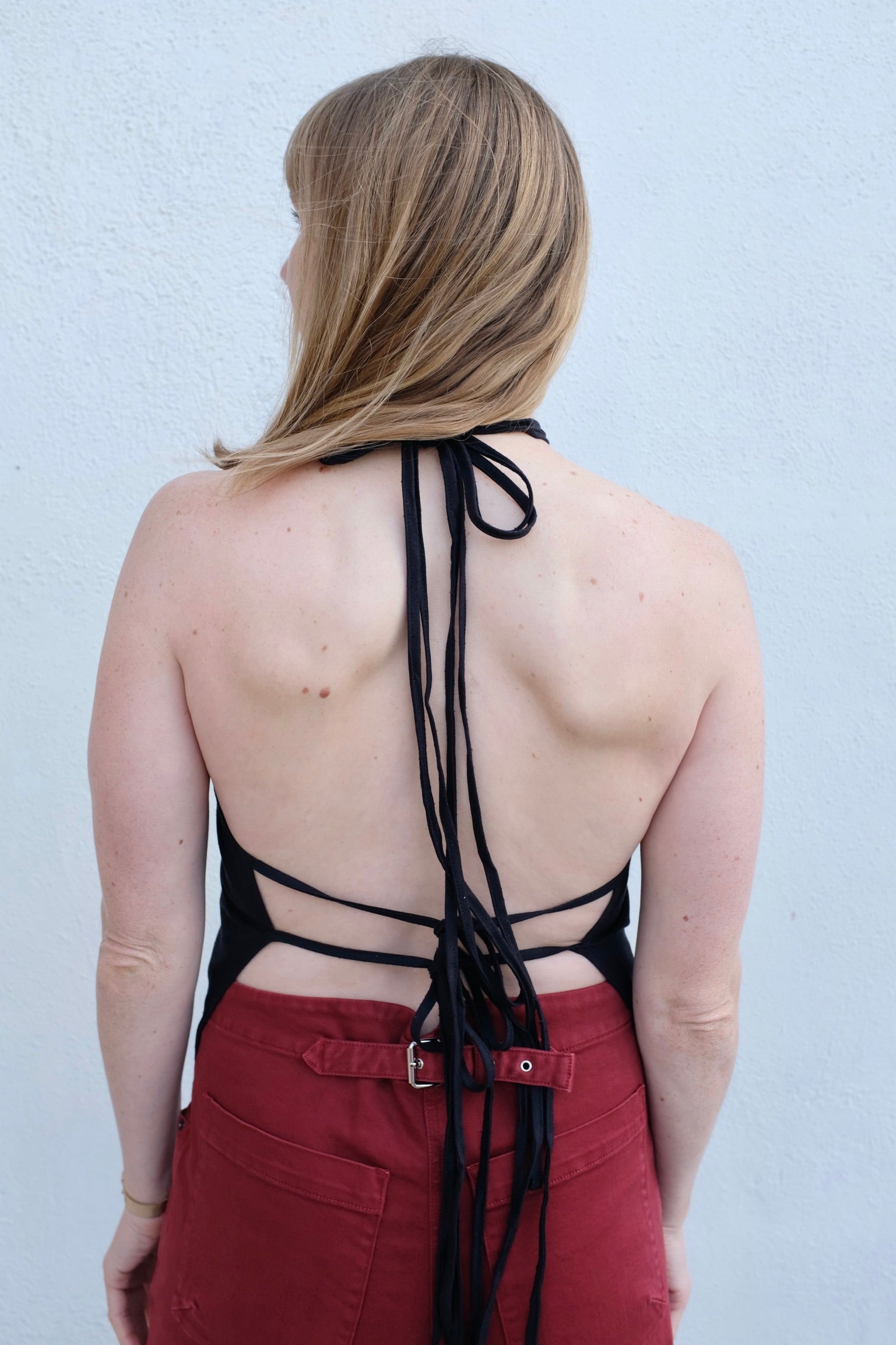 Baserange Mar Wild Silk Top / Black