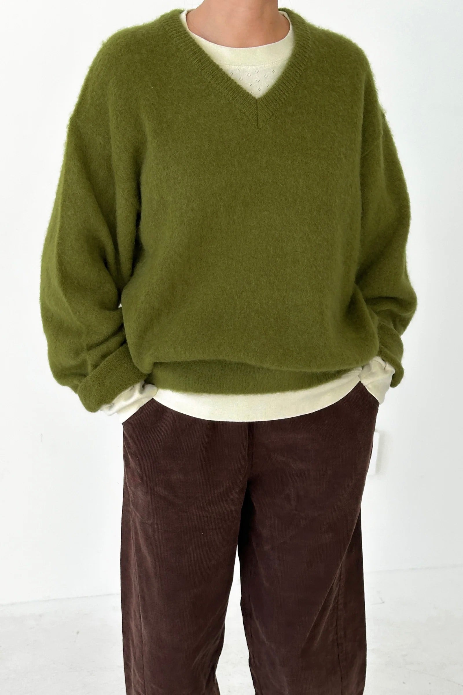Le Bon Shoppe James Mohair Sweater / Leaf