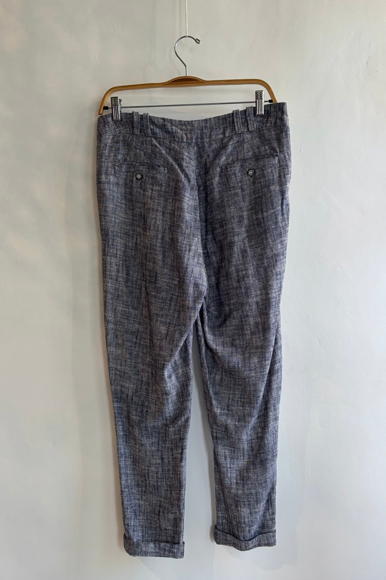 Pre-Loved / Ursa Minor Linen Pant / Navy Melange / Size M