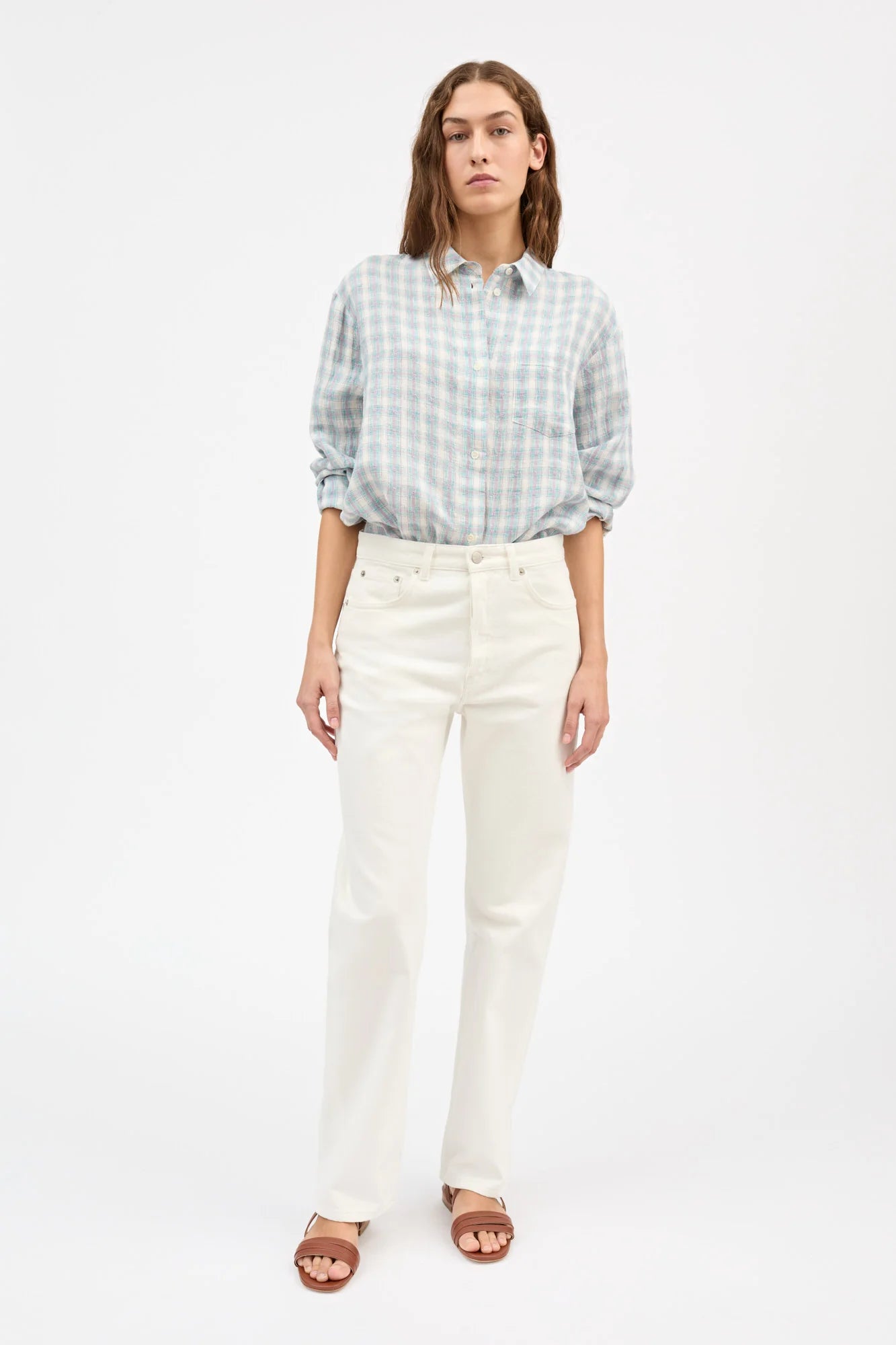 Edgar Shirt / Purple Blue Check