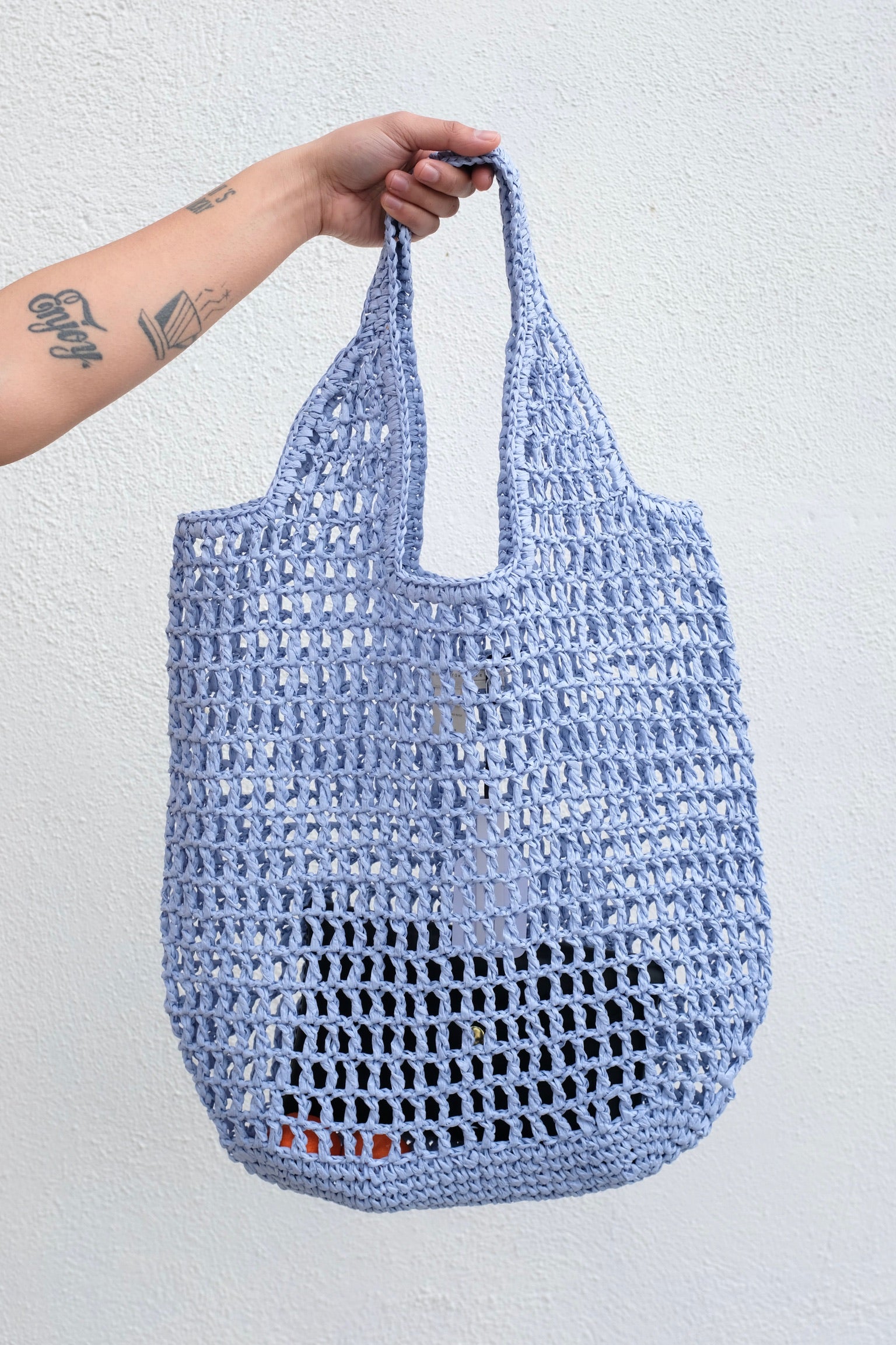 Hansel from Basel Crochet Bag /Fog