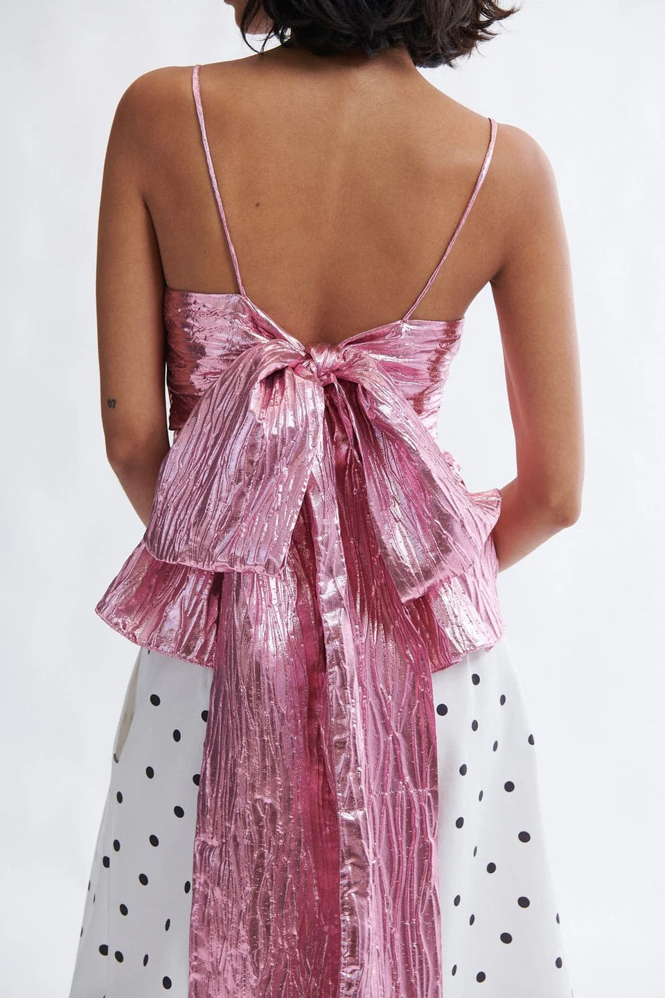 Agnes Top / Pink Metallic
