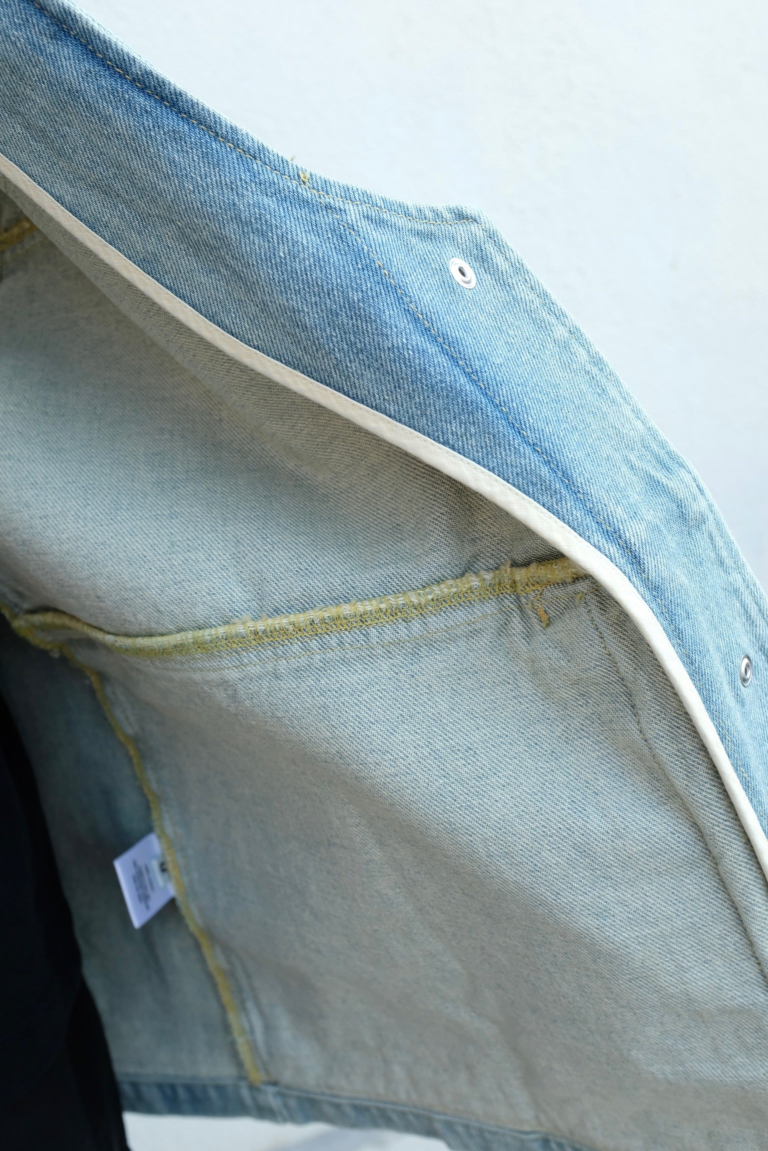 Anta Vest / Khaki Indigo Denim